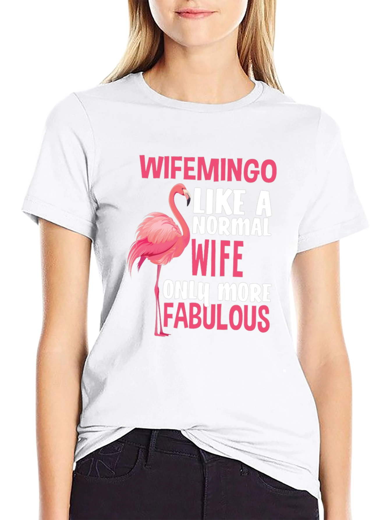 Wifemingo Flamingo Wife T-Shirt