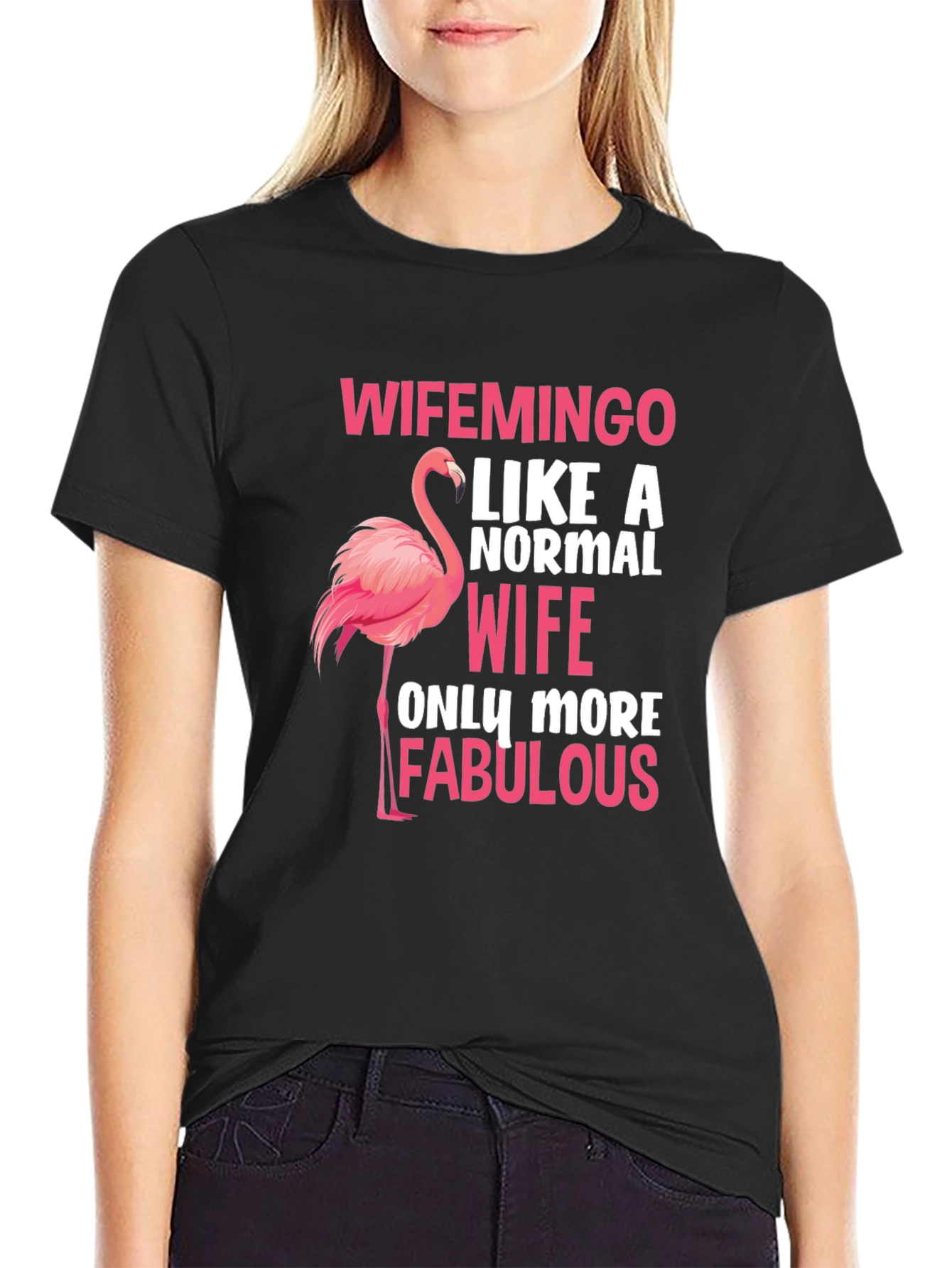 Wifemingo Flamingo Wife T-Shirt
