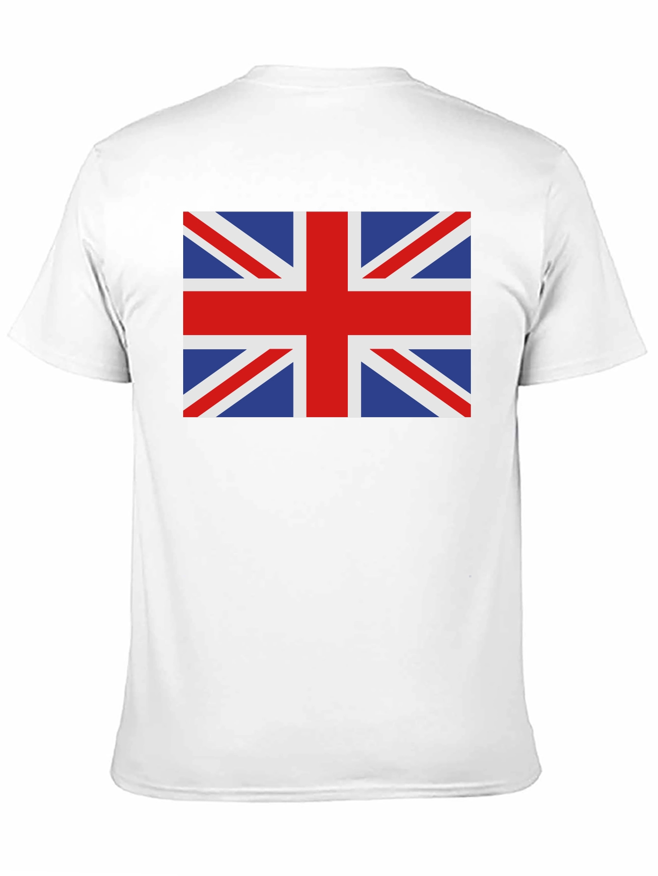 Union Jack Black Cotton T-Shirt