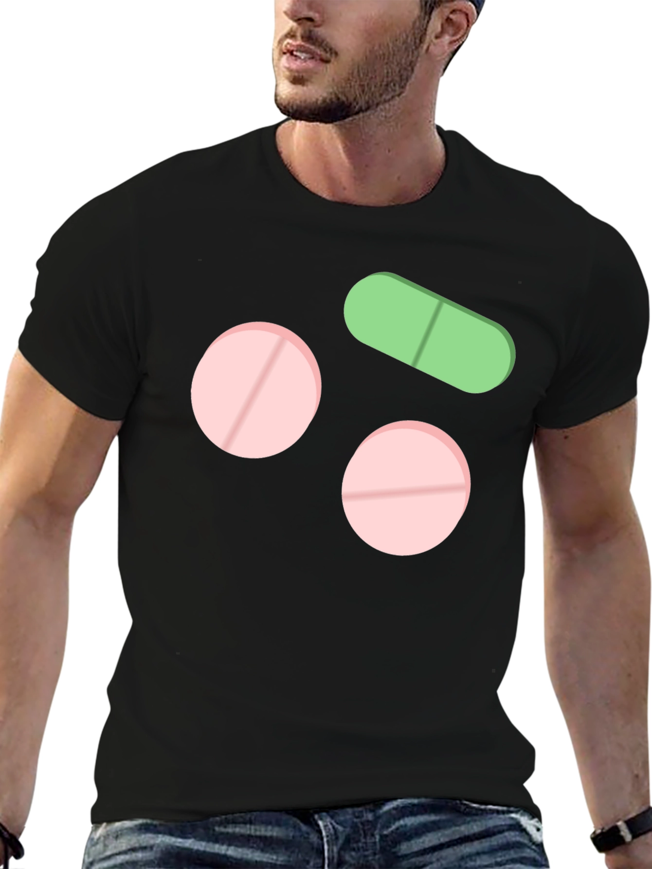 Pills Graphic T-Shirt Black