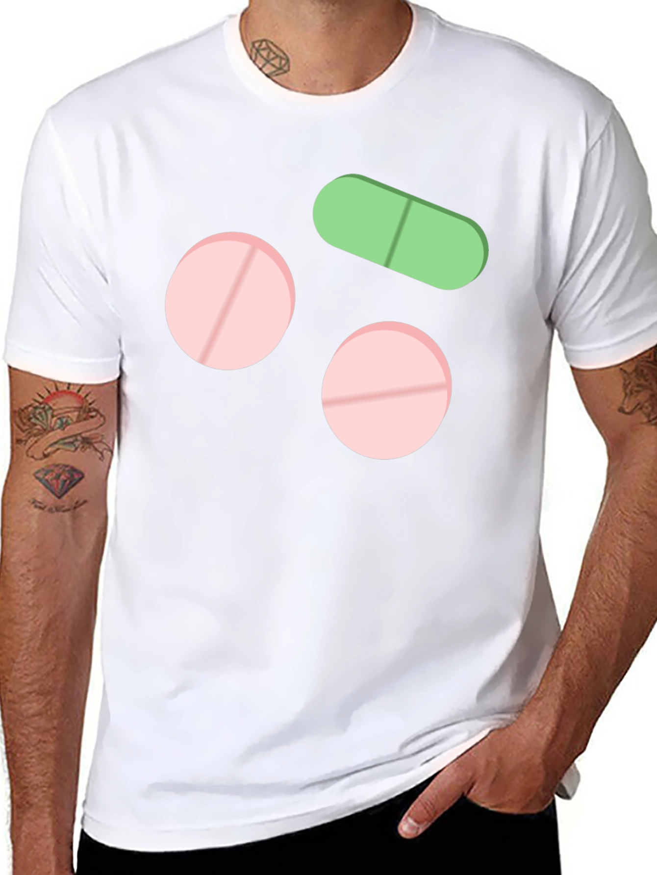 Pills Graphic T-Shirt Black