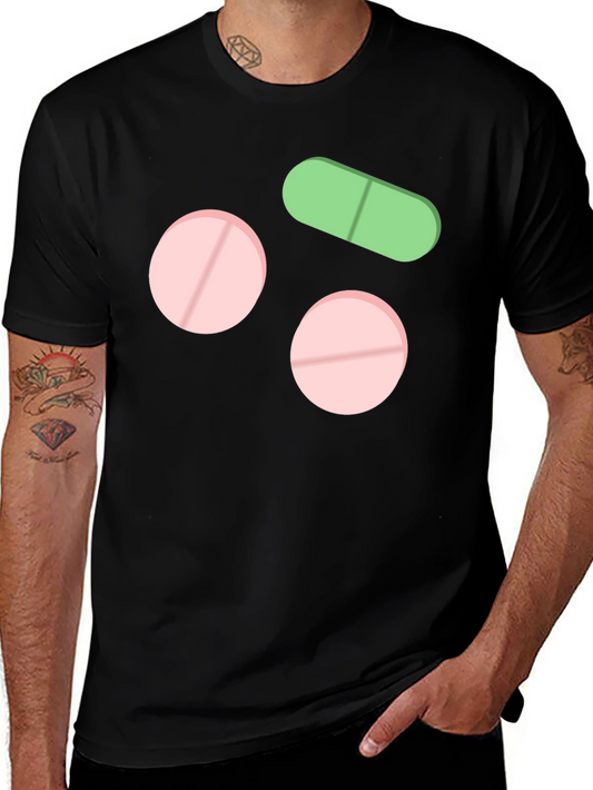 Pills Graphic T-Shirt Black