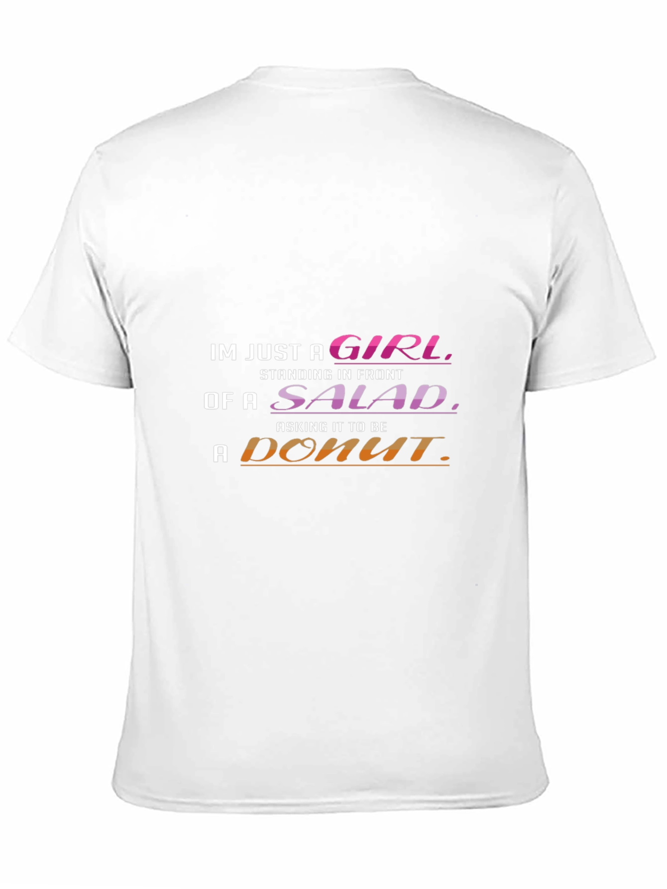 Funny Girl Salad Donut T-Shirt