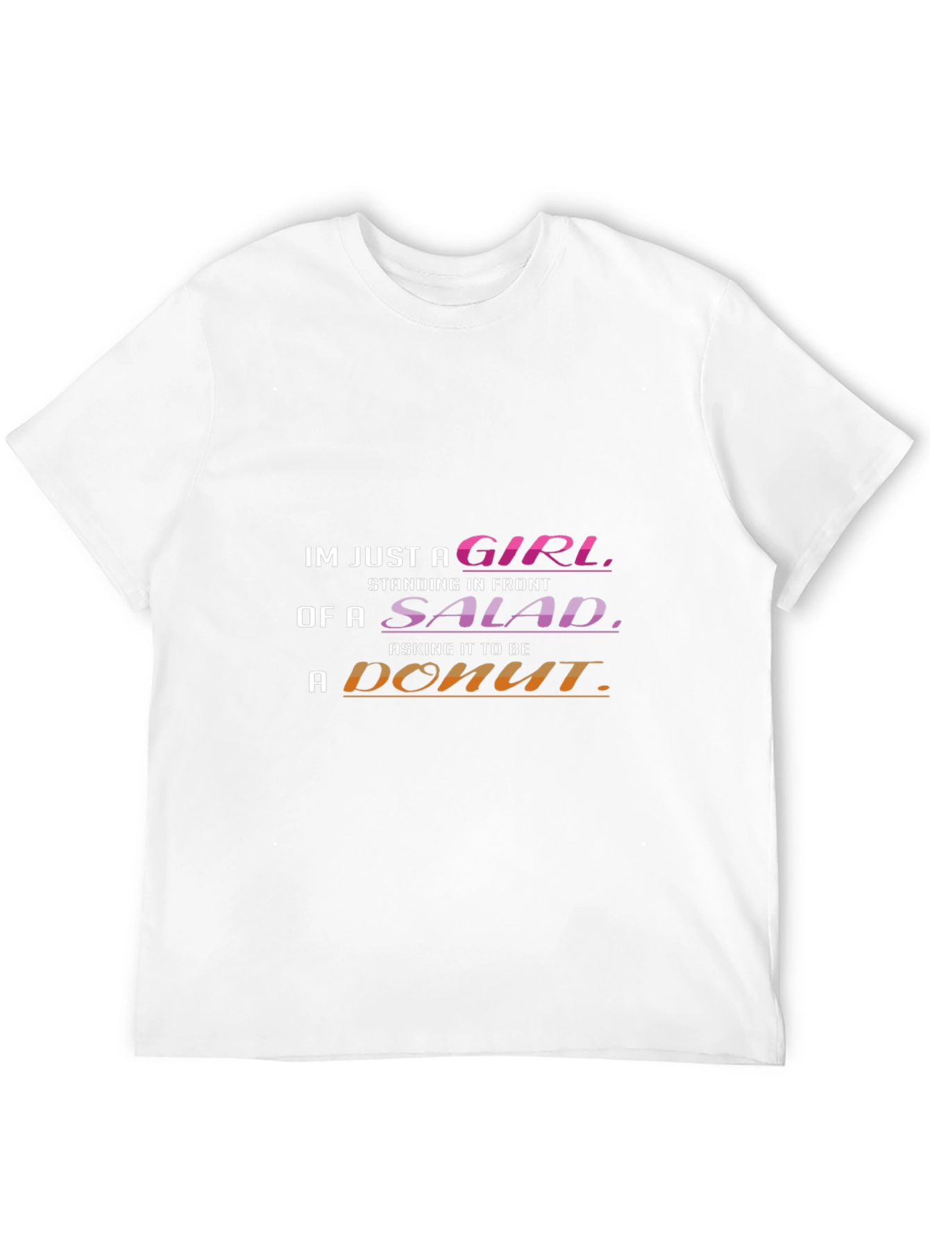 Funny Girl Salad Donut T-Shirt
