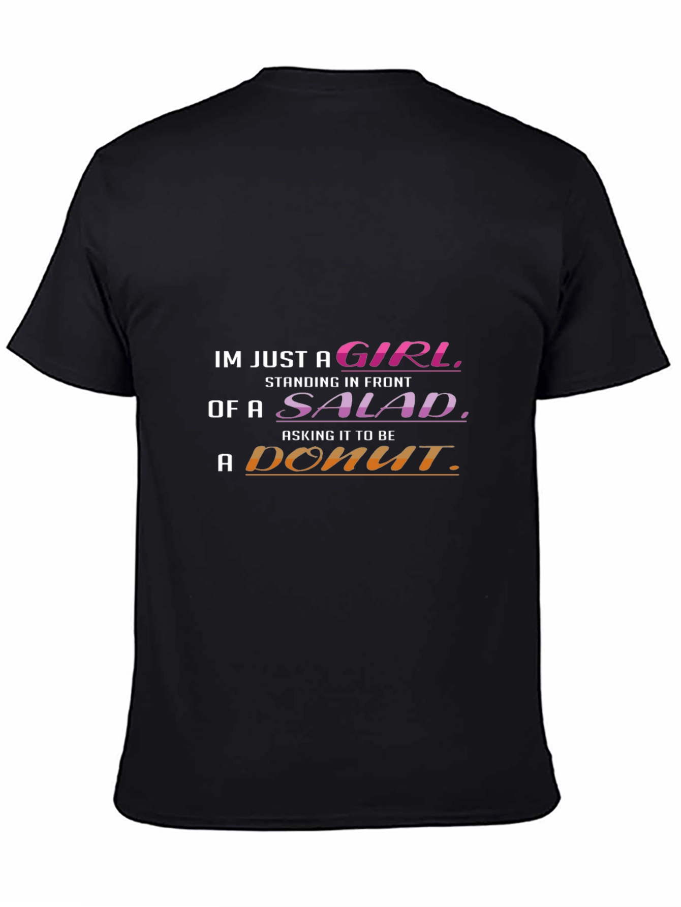Funny Girl Salad Donut T-Shirt