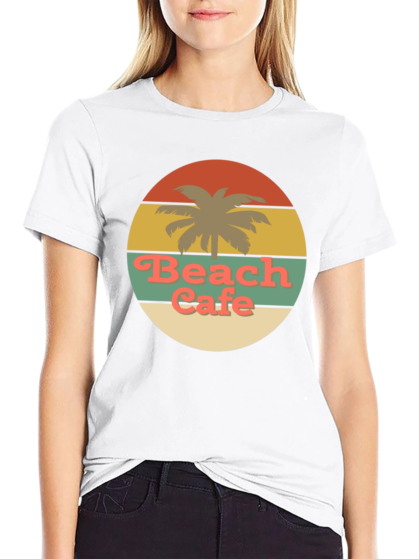 Retro Beach Cafe Graphic Tee
