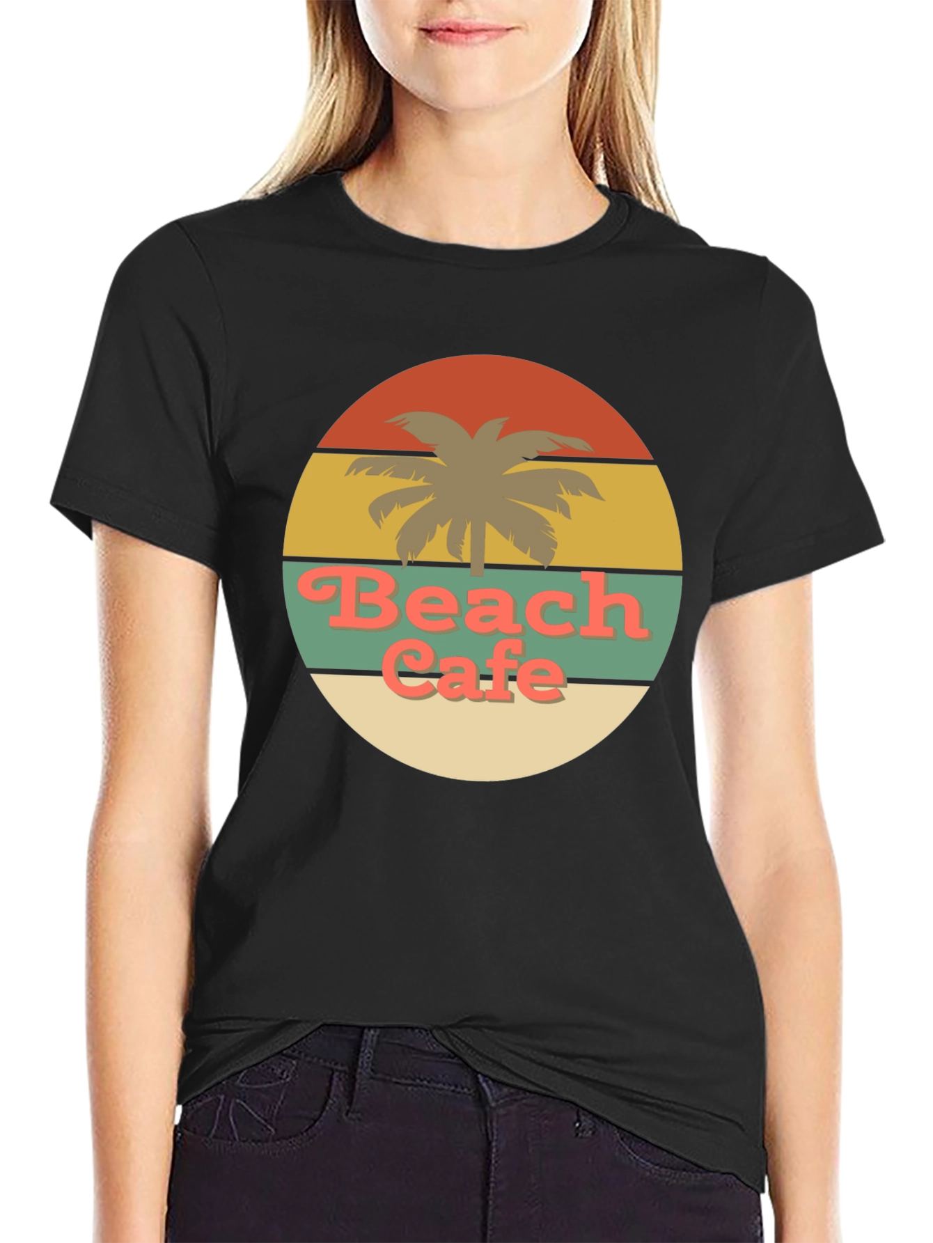Retro Beach Cafe Graphic Tee