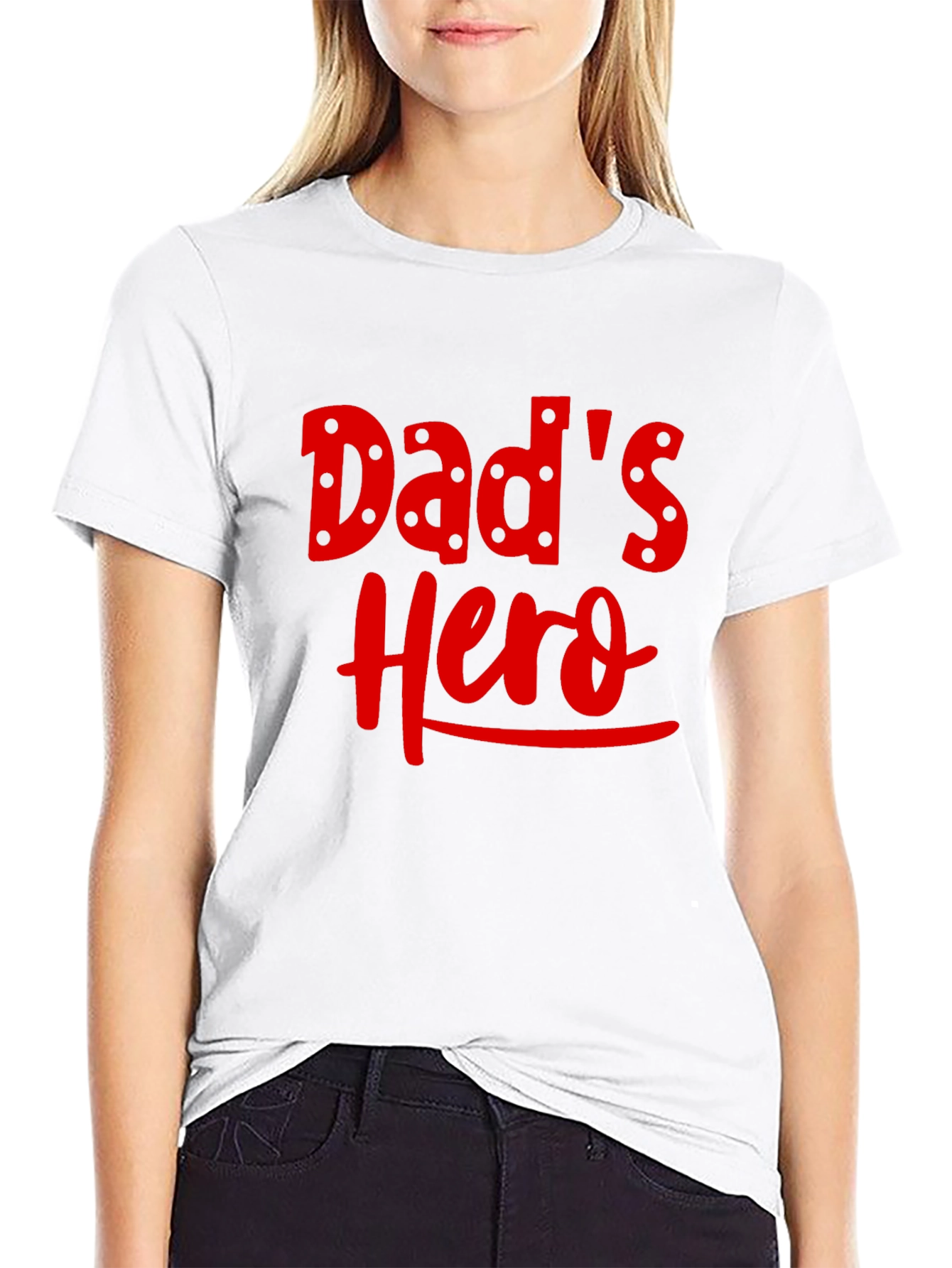 Dads Hero Black Graphic T-Shirt