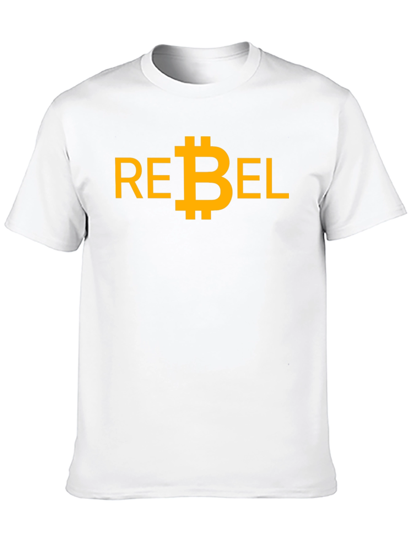 Rebel Bitcoin Graphic Tee - Black Cotton T-Shirt