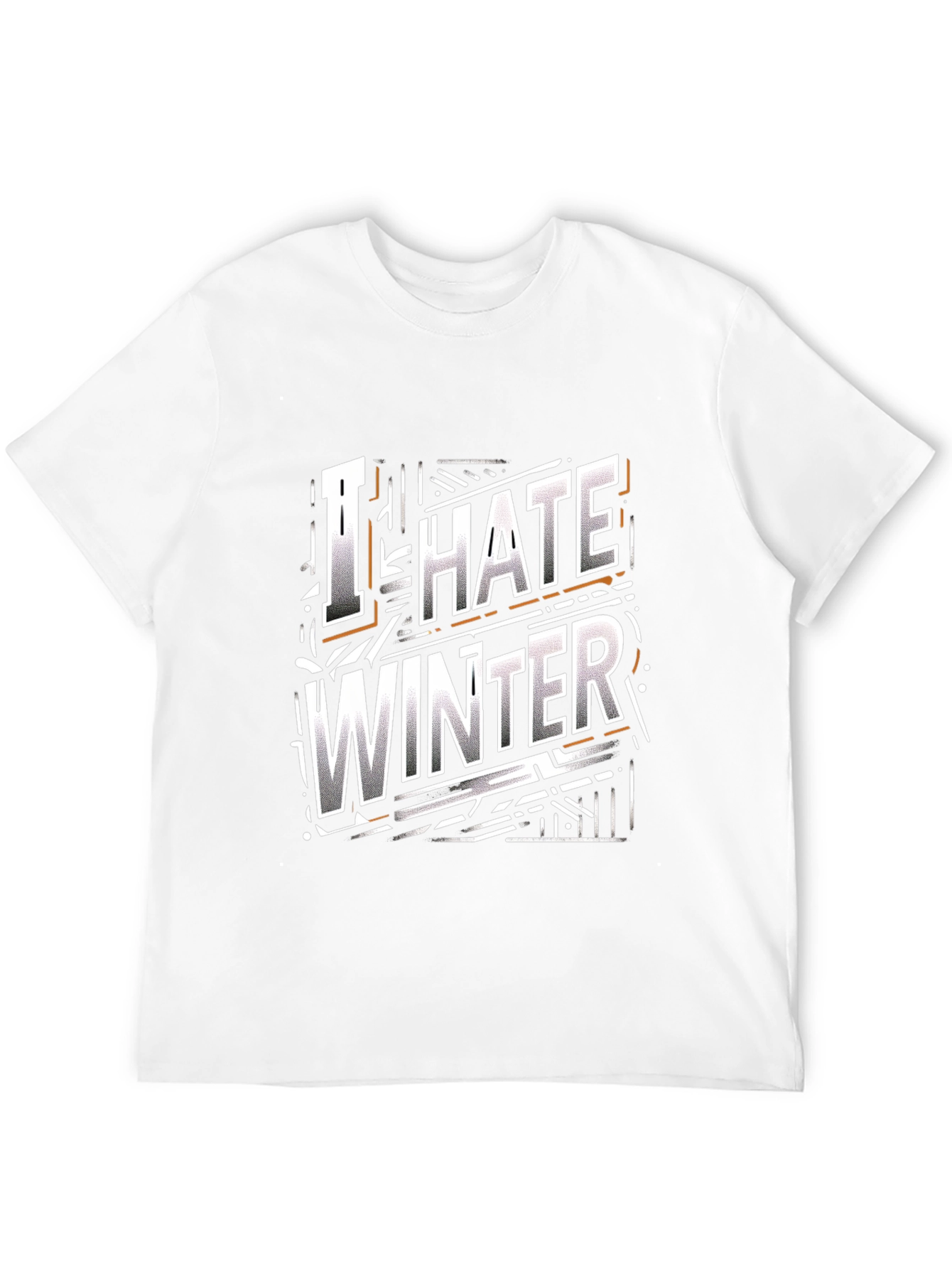 I Hate Winter Graphic Tee - Black Crew Neck