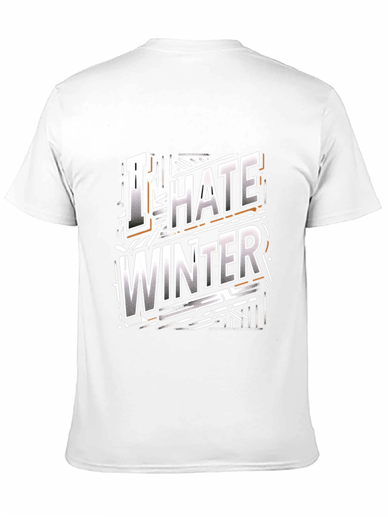 I Hate Winter Graphic Tee - Black Crew Neck