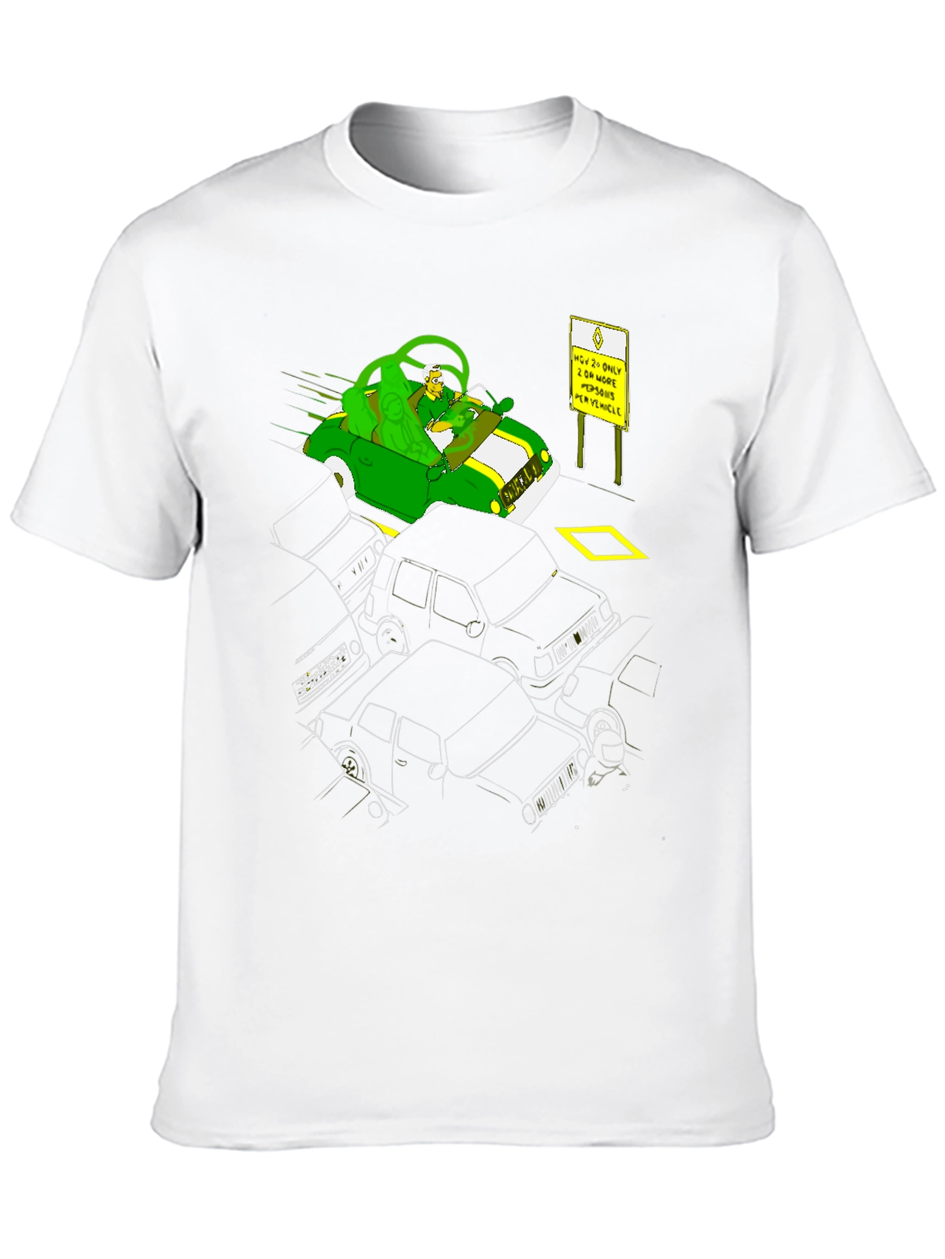 Cartoon Carpool Tee