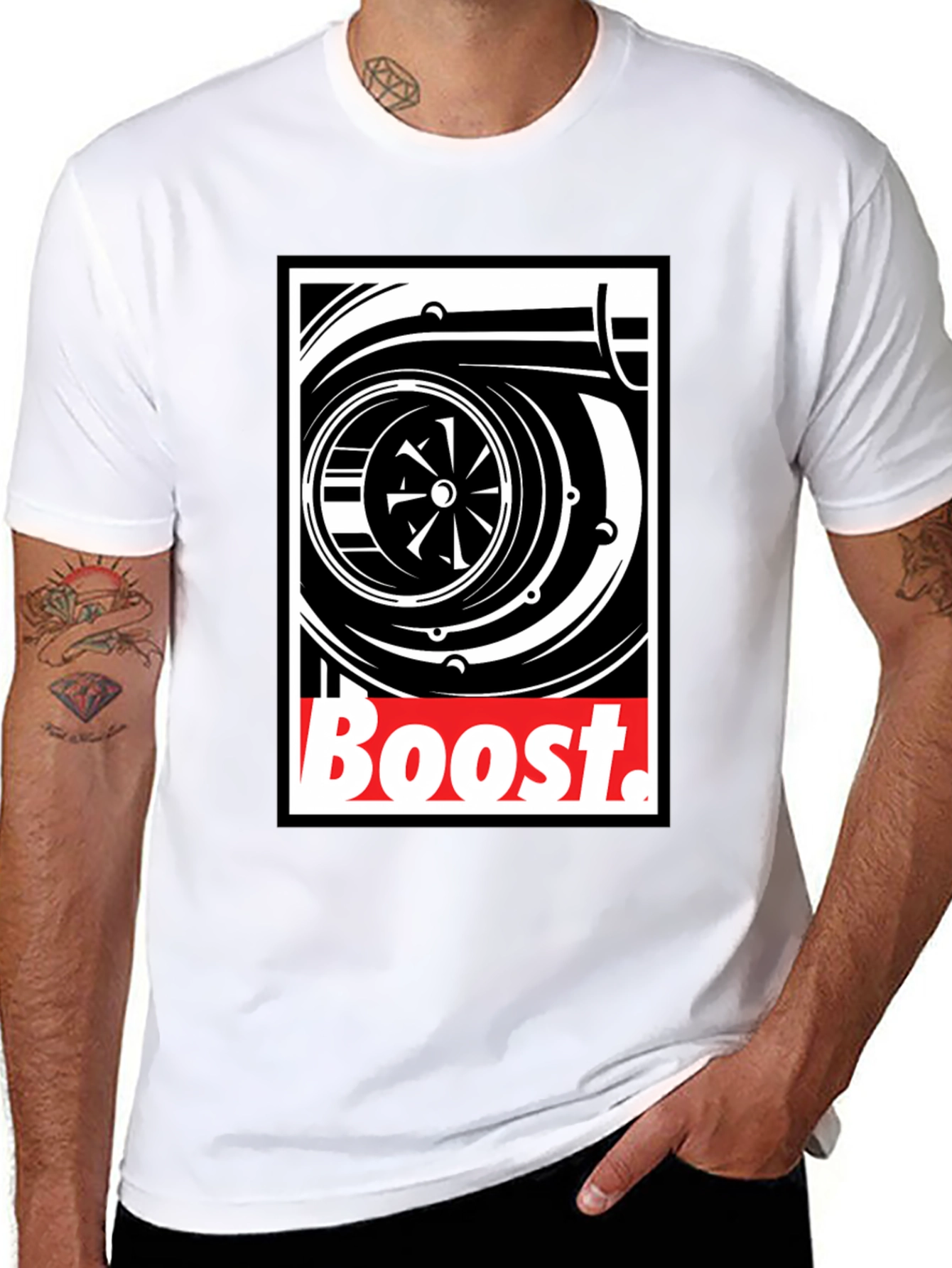 Boost Turbo T-Shirt - Black Graphic Tee