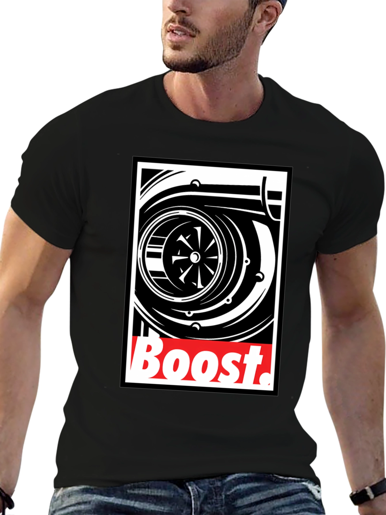 Boost Turbo T-Shirt - Black Graphic Tee