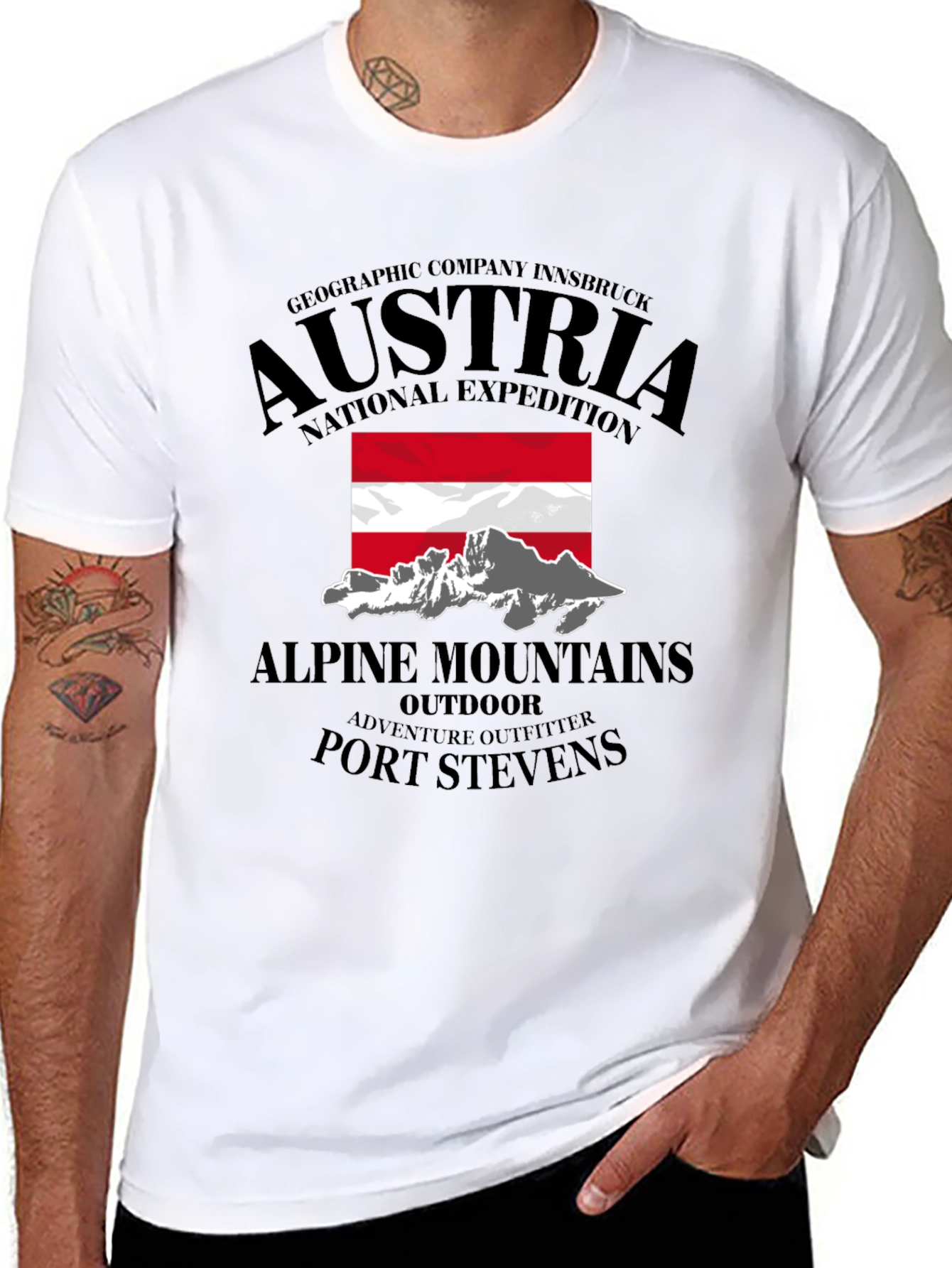 Austria National Expedition Graphic T-Shirt