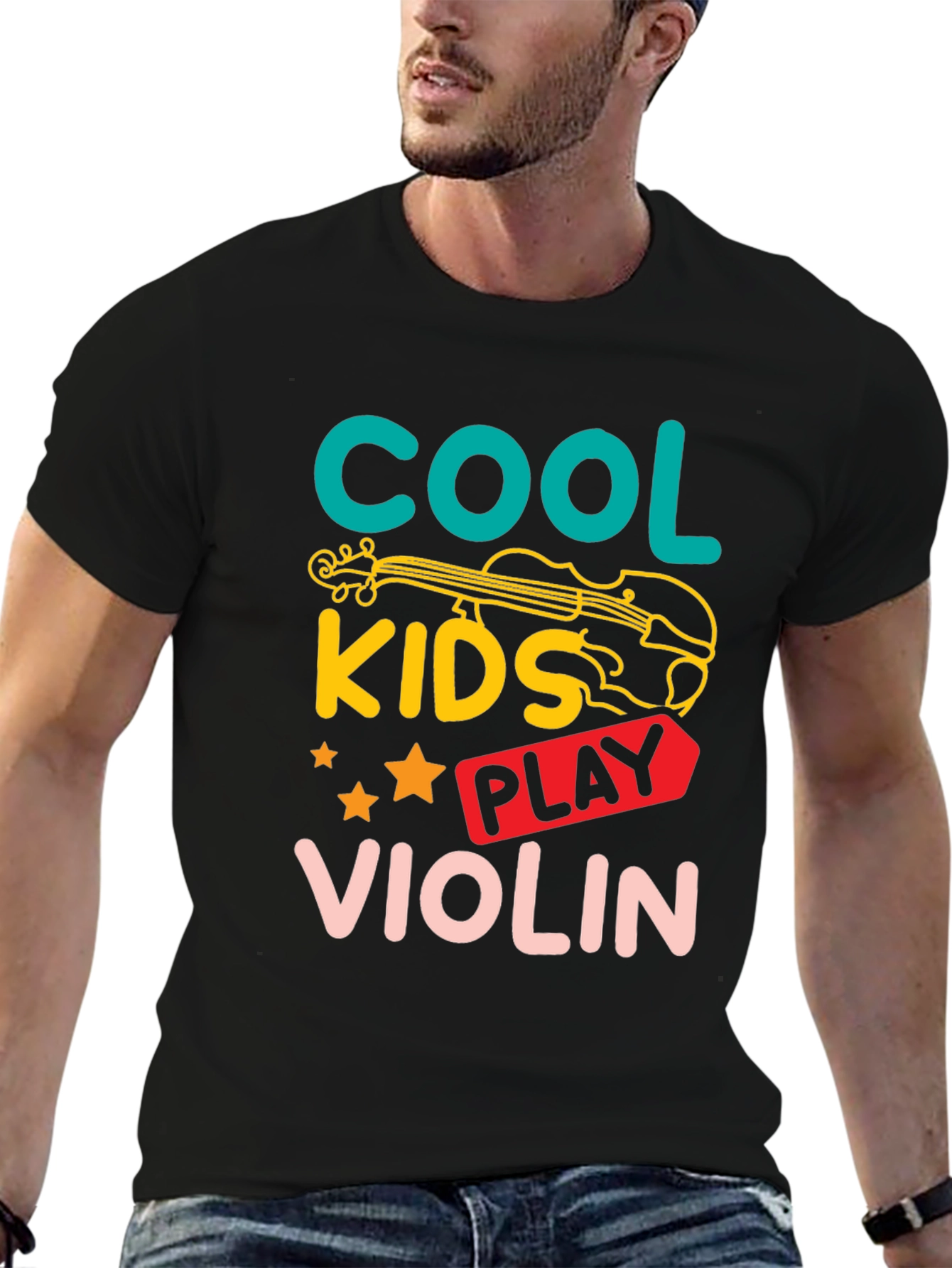 Cool Kids Violin T-Shirt - Music Lovers Tee