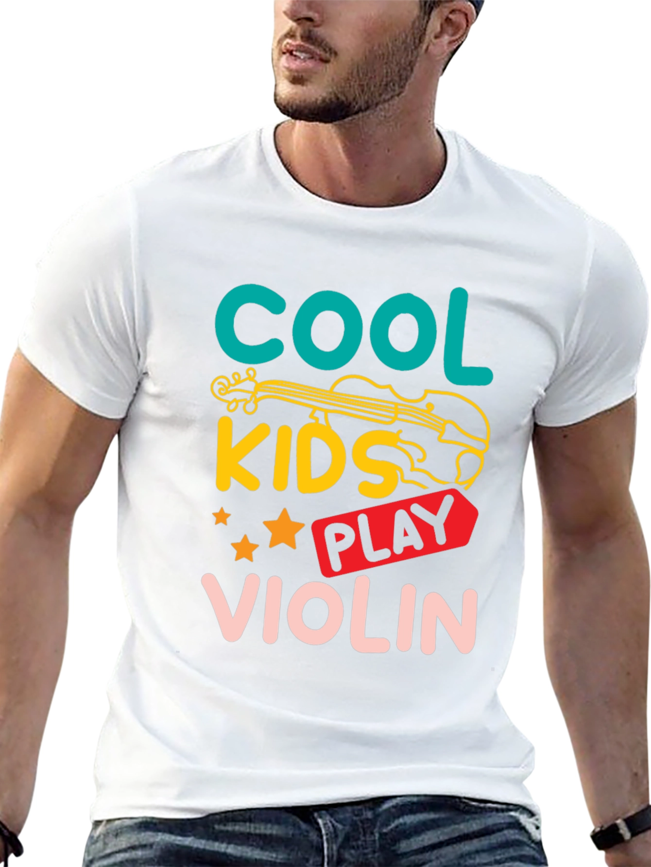 Cool Kids Violin T-Shirt - Music Lovers Tee