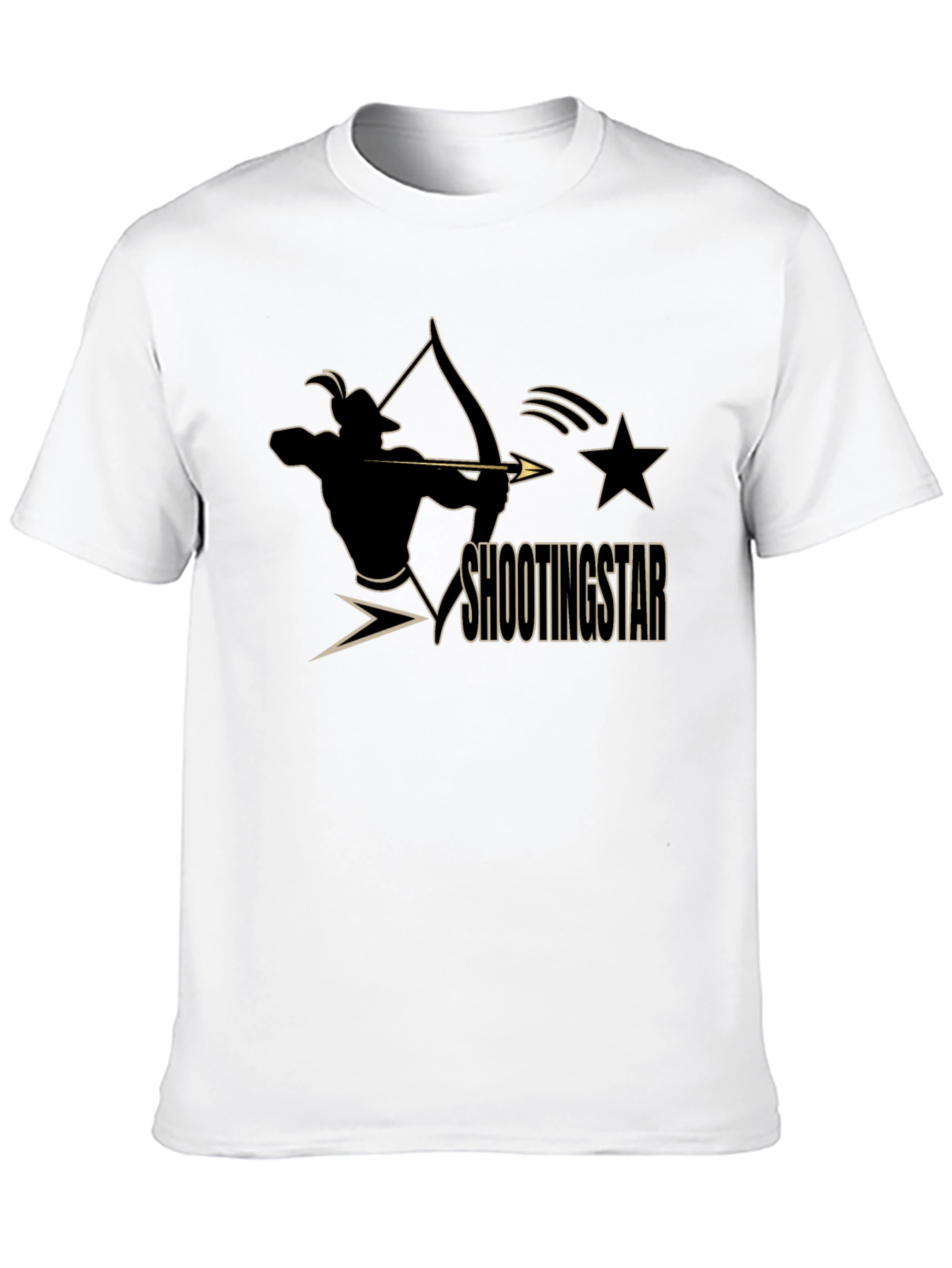 Shooting Star Archer Black Graphic Tee