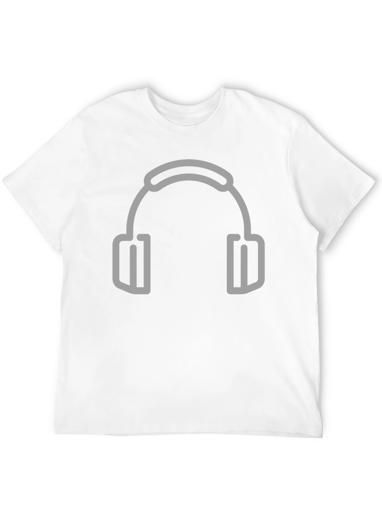 Headphone Graphic Black T-Shirt
