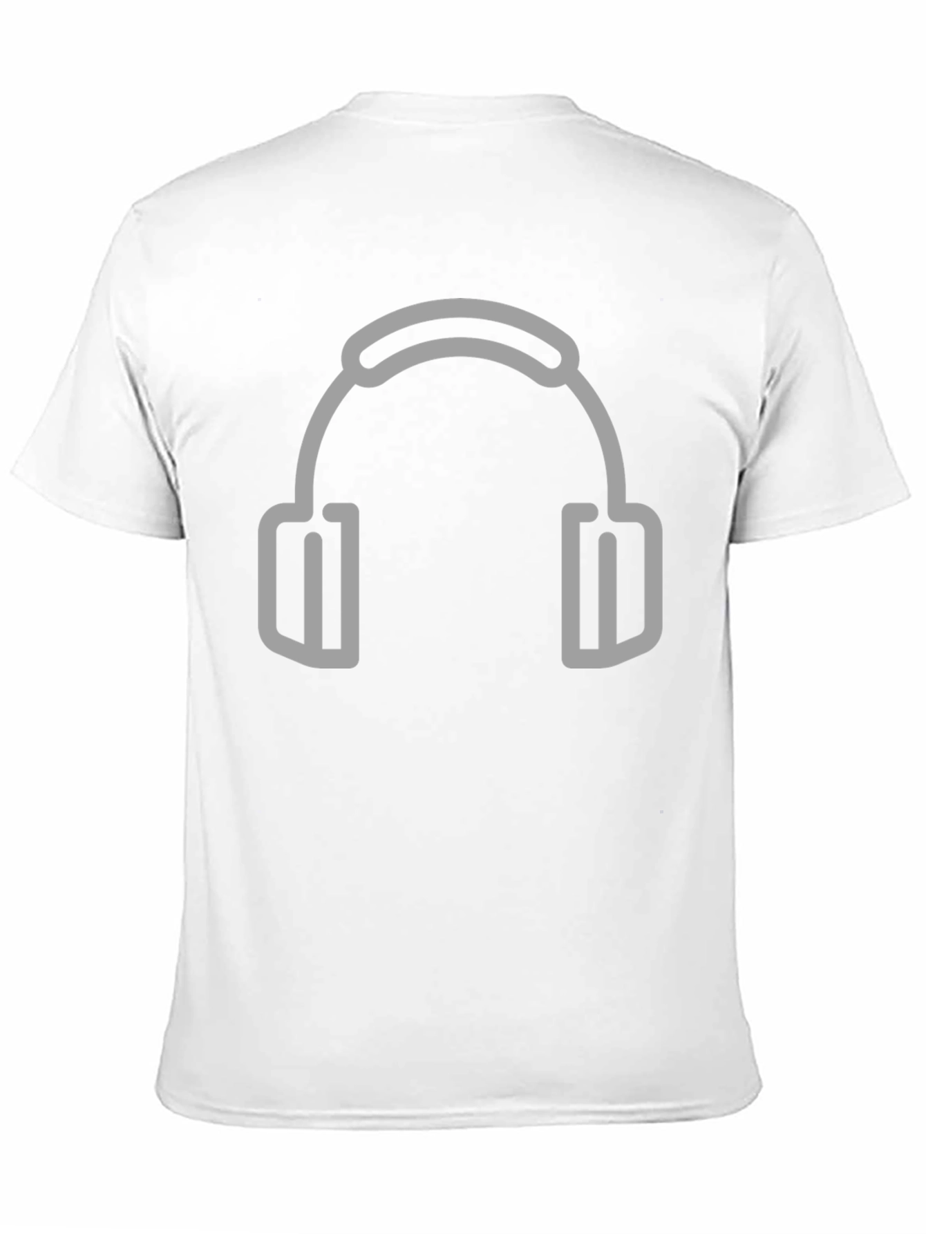Headphone Graphic Black T-Shirt