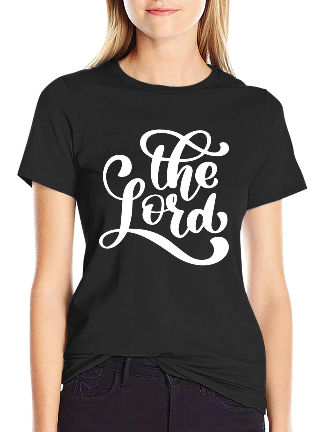 The Lord Graphic Print Black T-Shirt