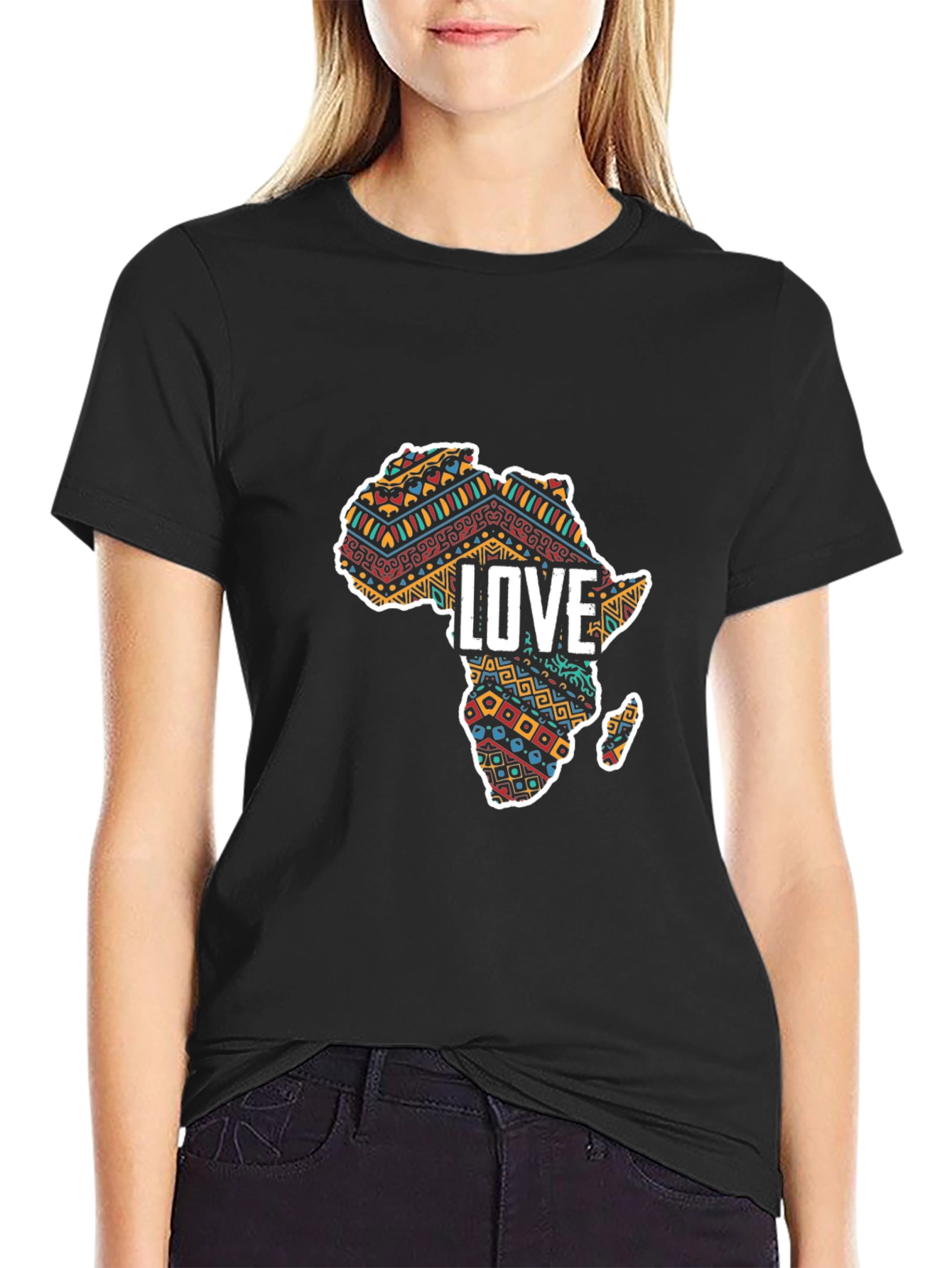 African Love T-Shirt - Stylish Continent Design