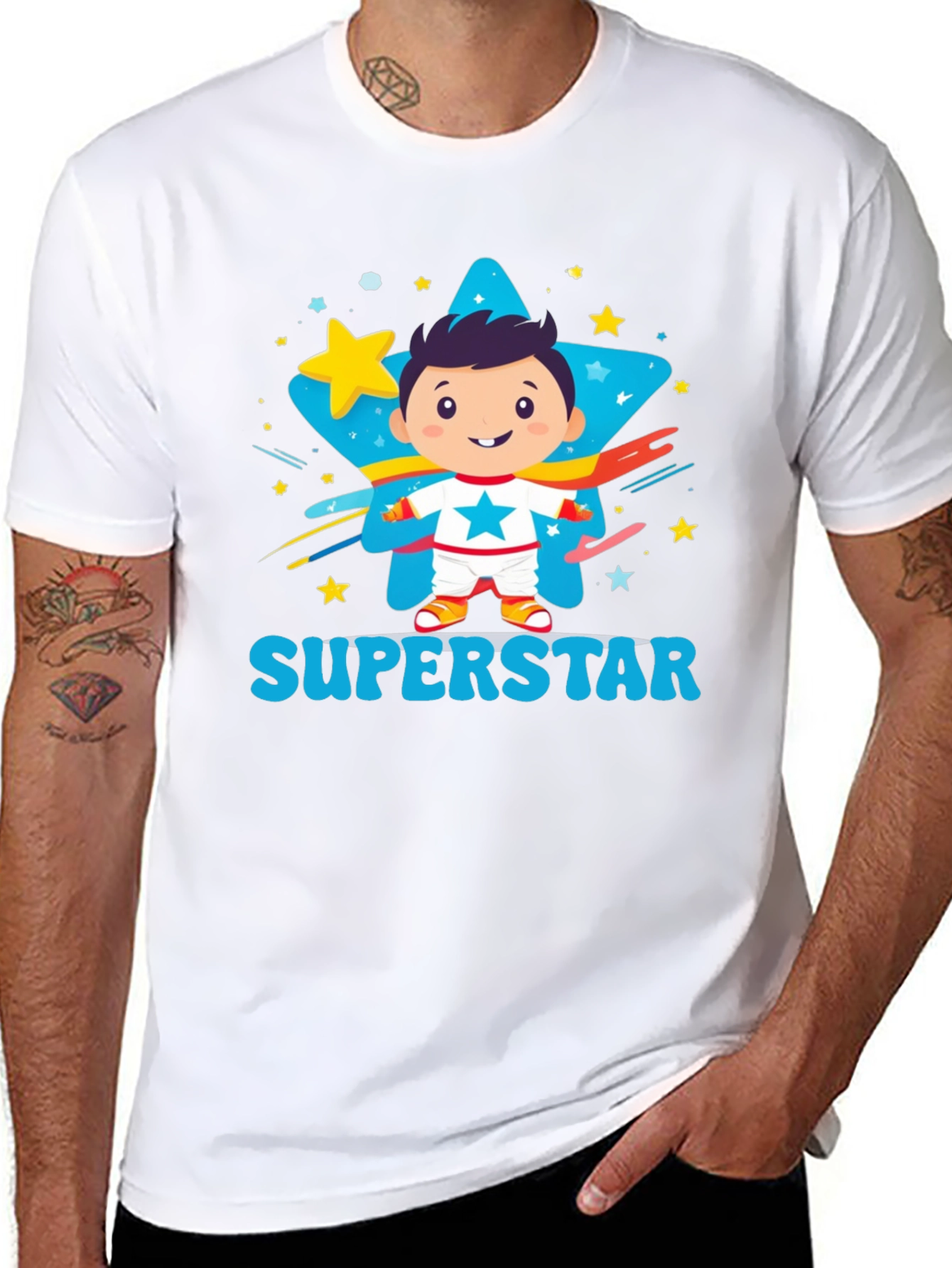 Boys Superstar Graphic Tee - Cute Kids Apparel