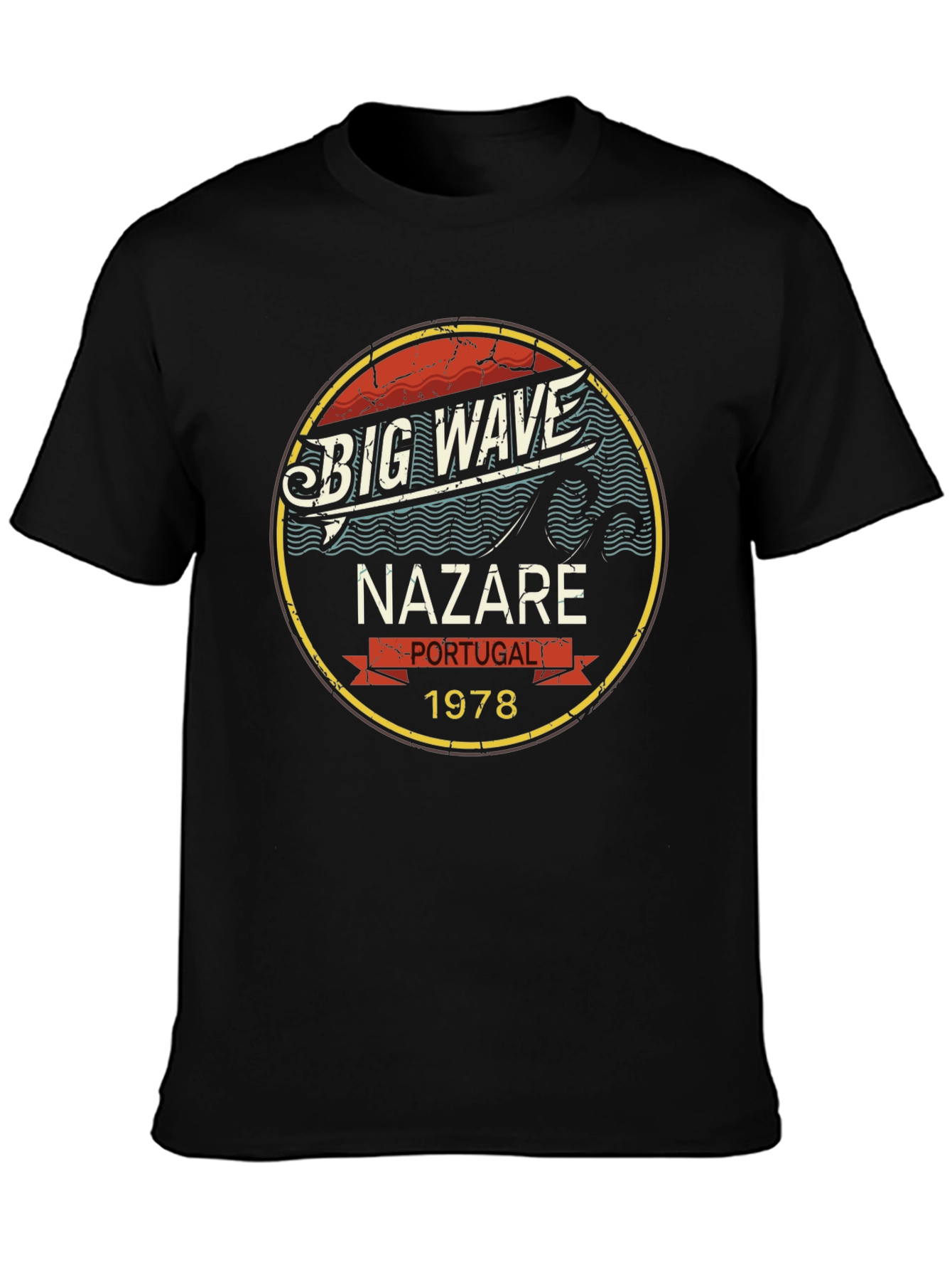 Big Wave Nazaré Portugal 1978 T-Shirt
