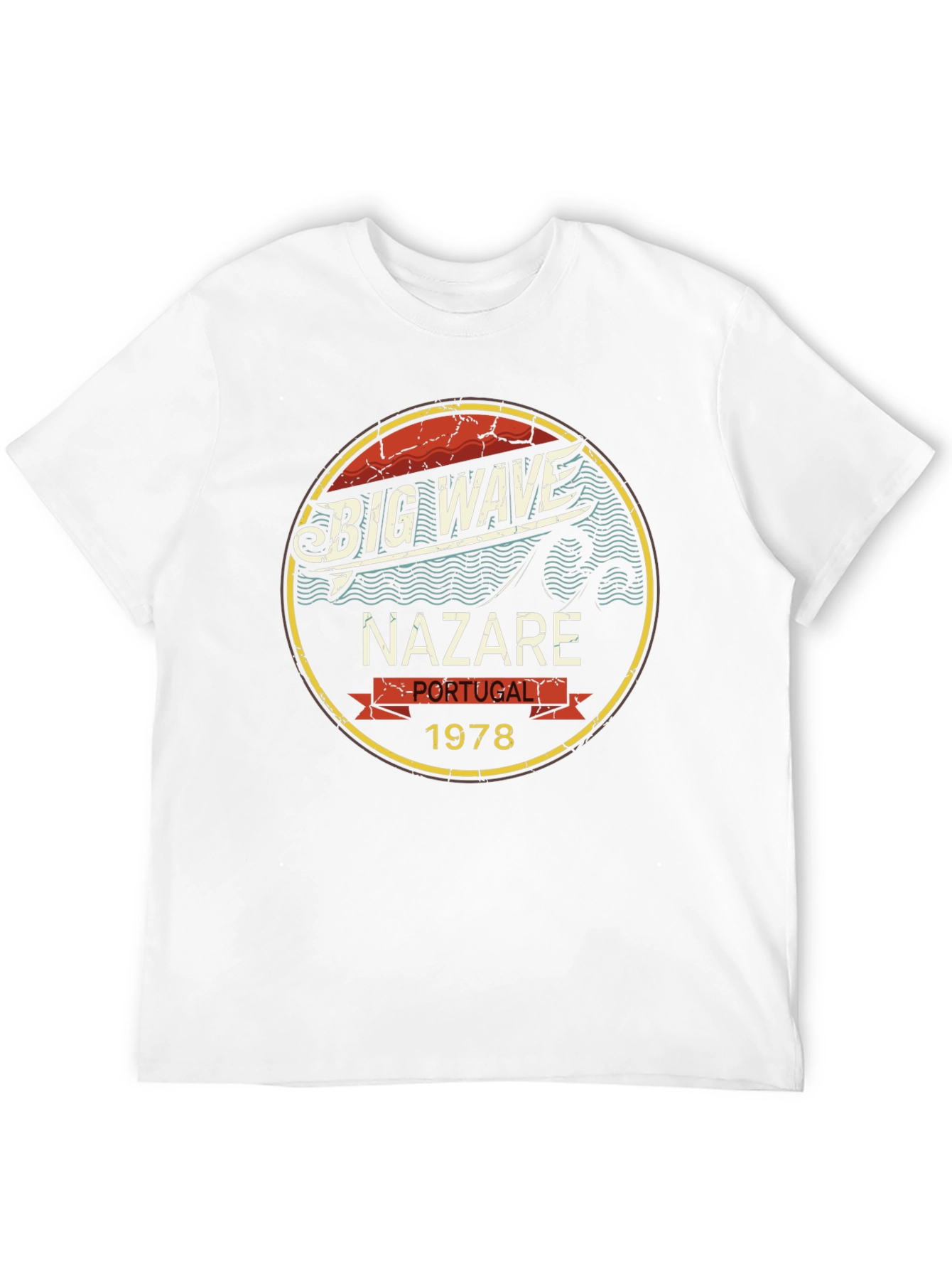 Big Wave Nazaré Portugal 1978 T-Shirt