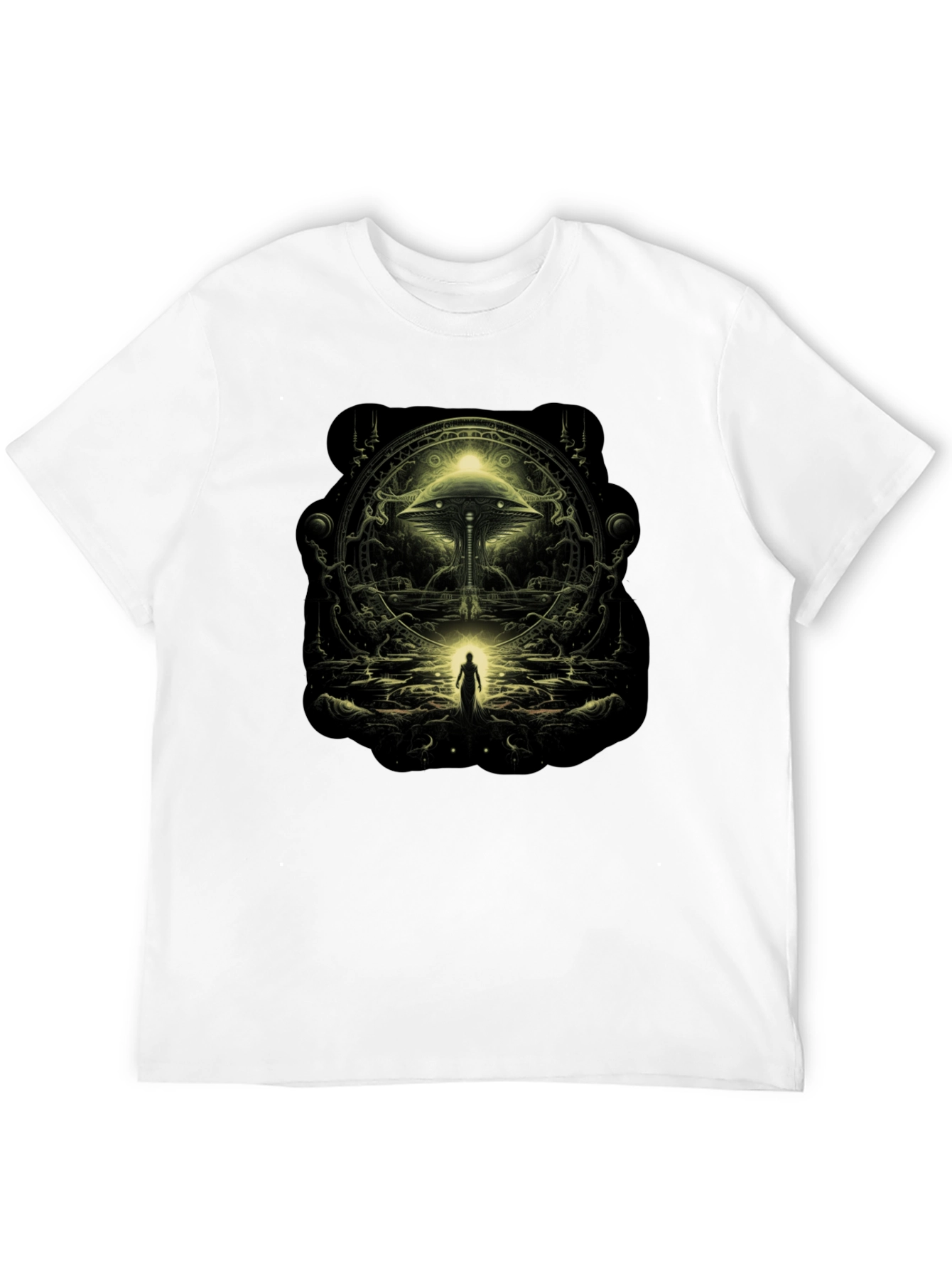 Mystic Gateway Graphic Tee - Black Cotton