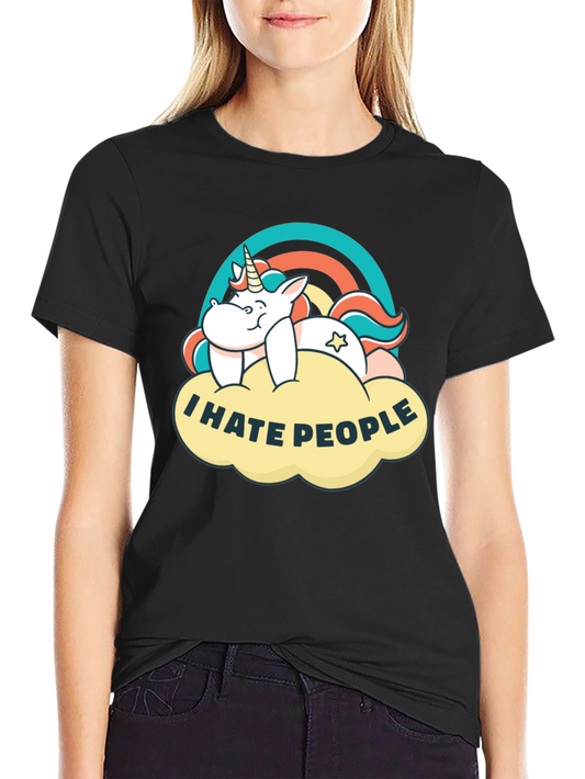 I Hate People Unicorn Tee - Anti-Social T-Shirt