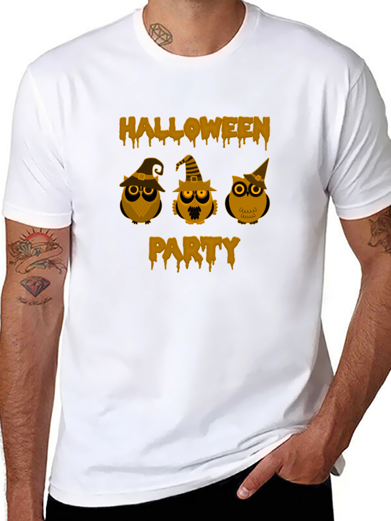 Halloween Party Owl Graphic Tee