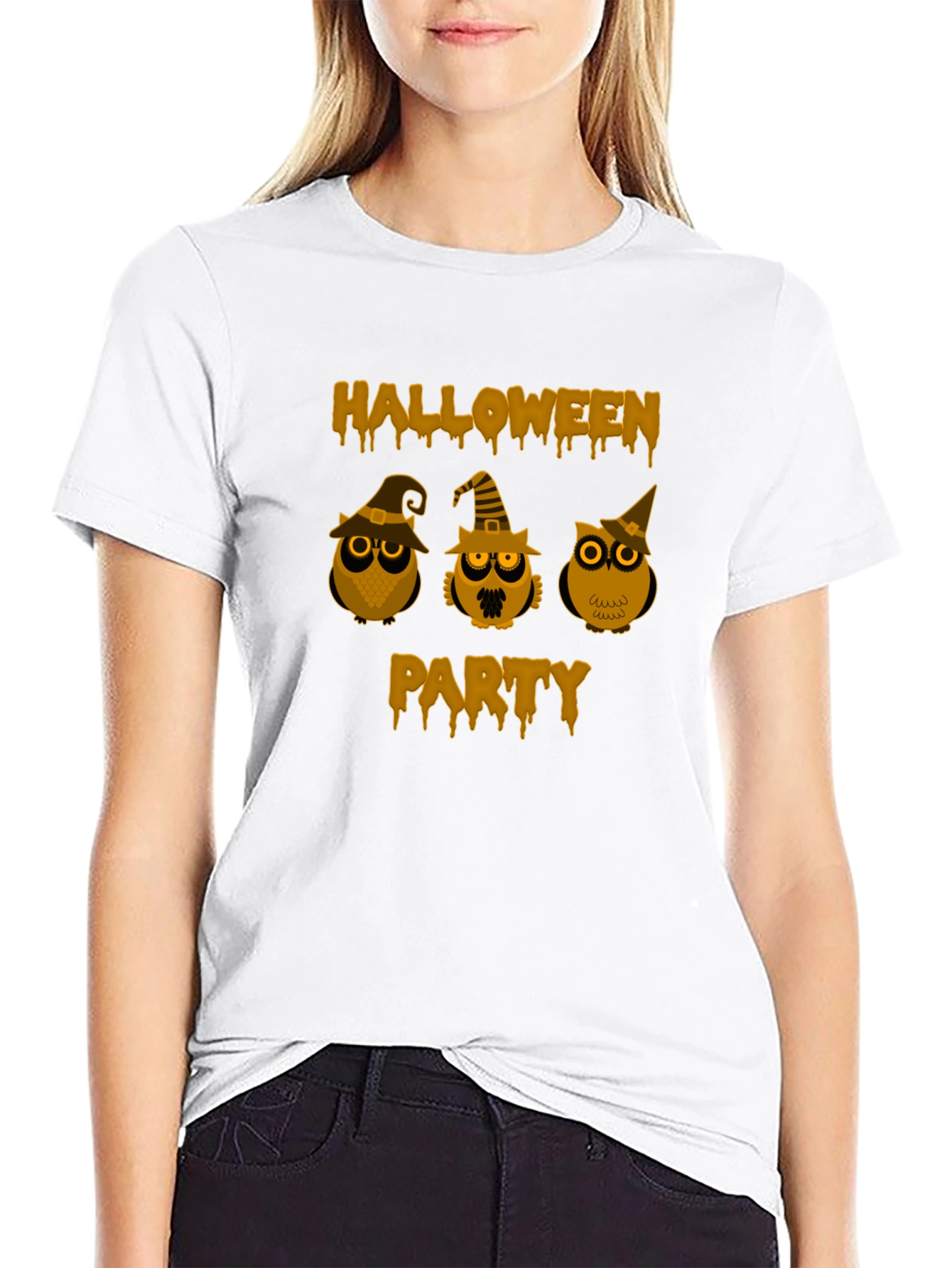 Halloween Party Owl Graphic Tee