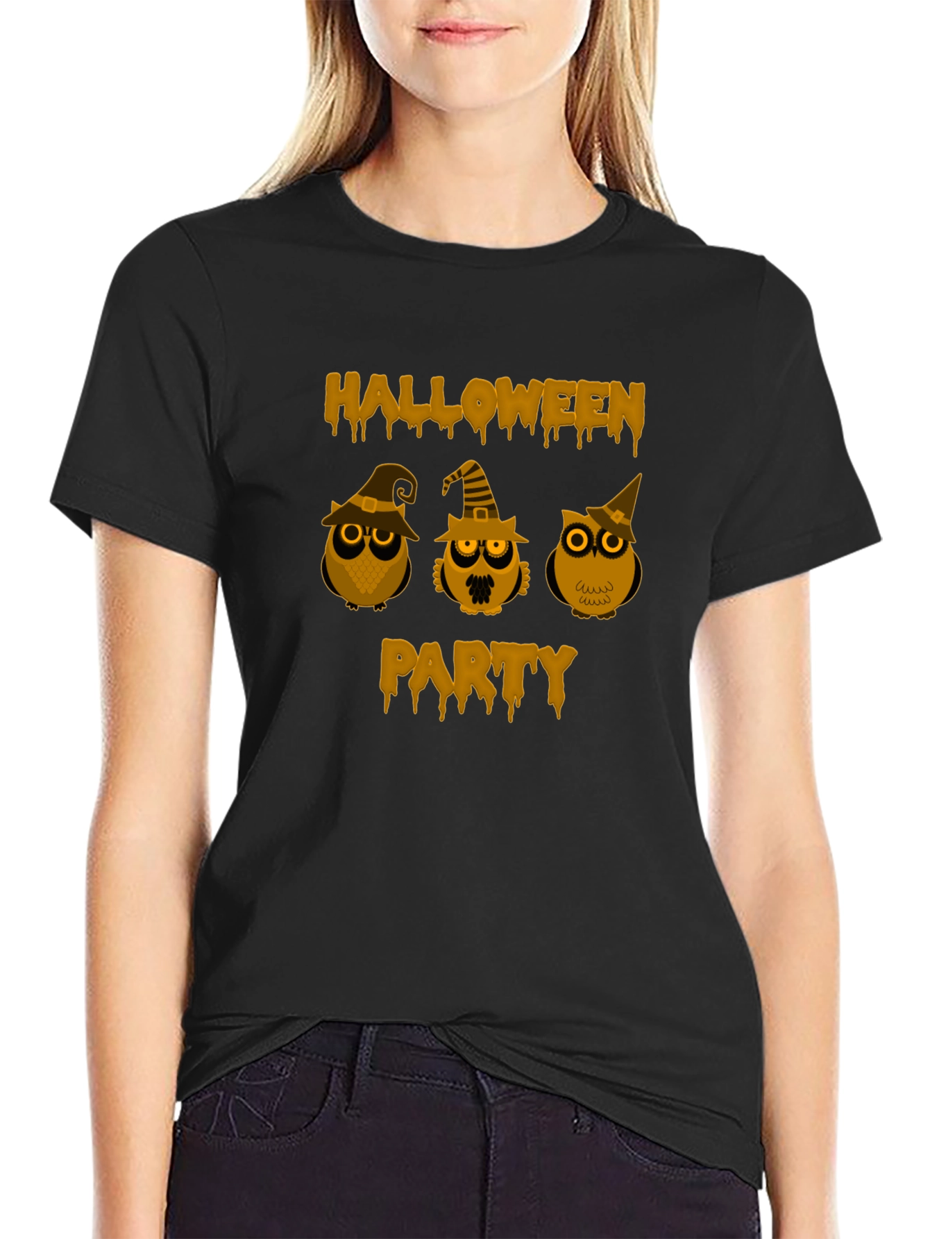 Halloween Party Owl Graphic Tee