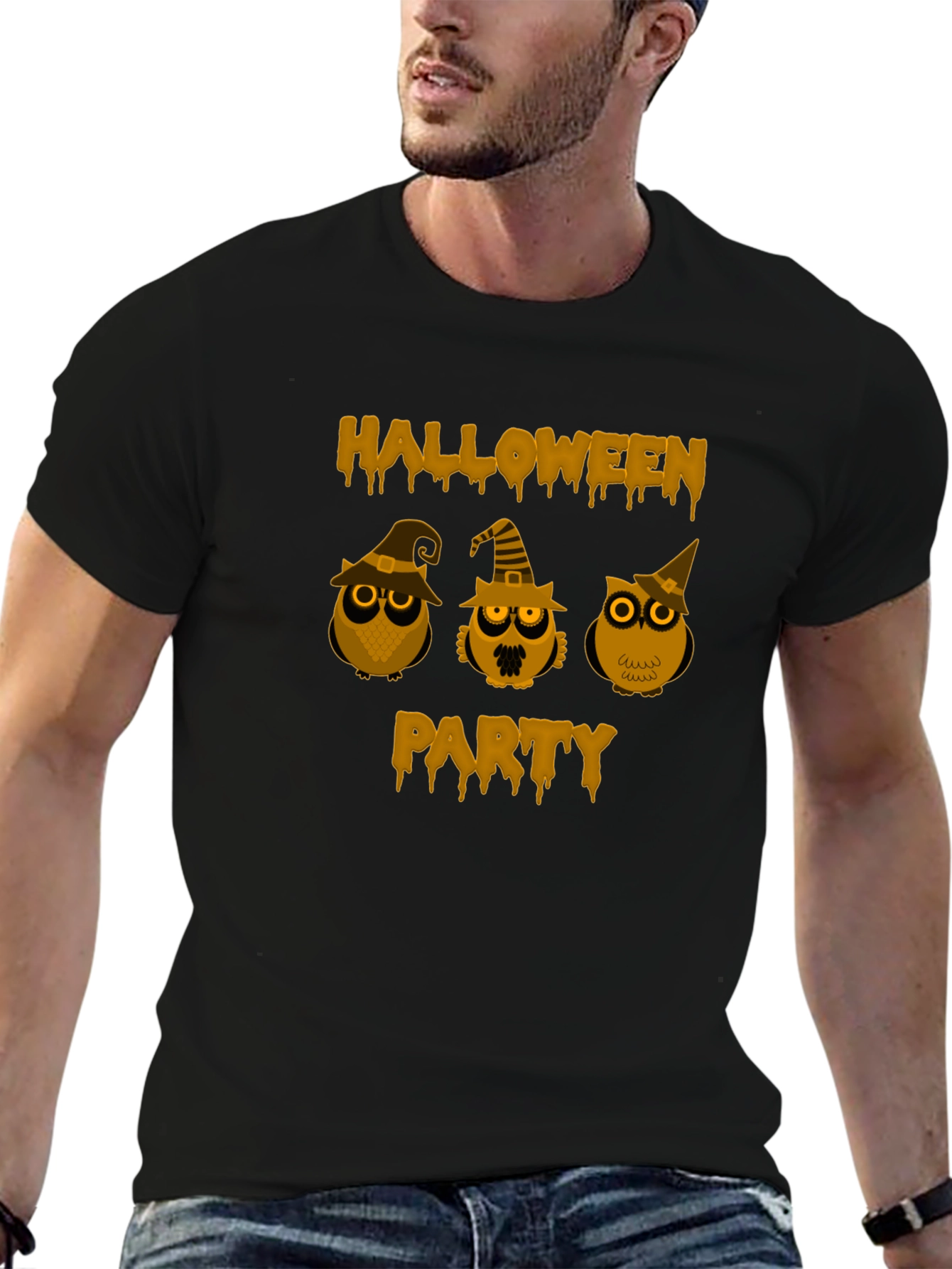 Halloween Party Owl Graphic Tee
