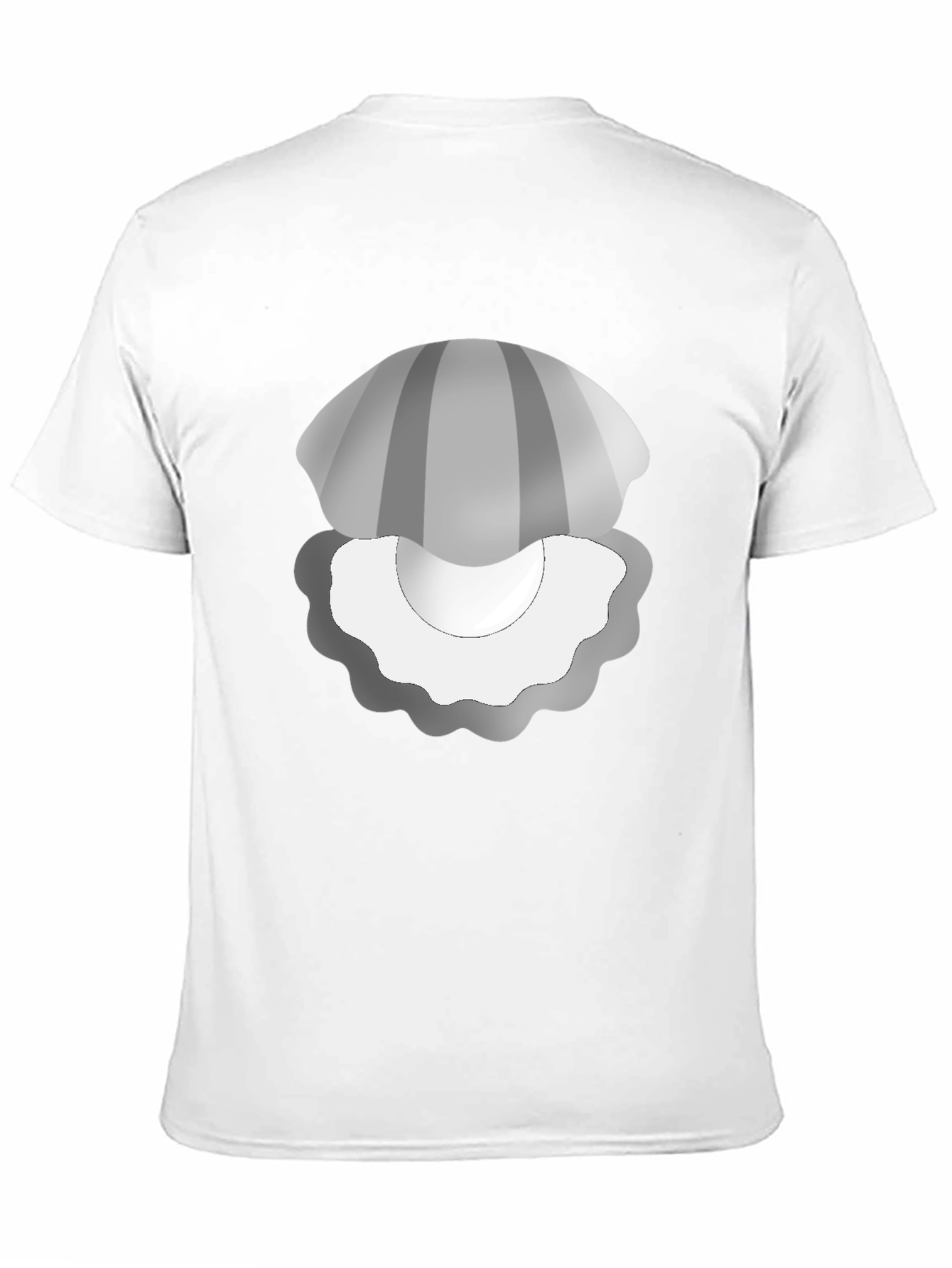 Clam Pearl Graphic Tee - Soft Black T-Shirt