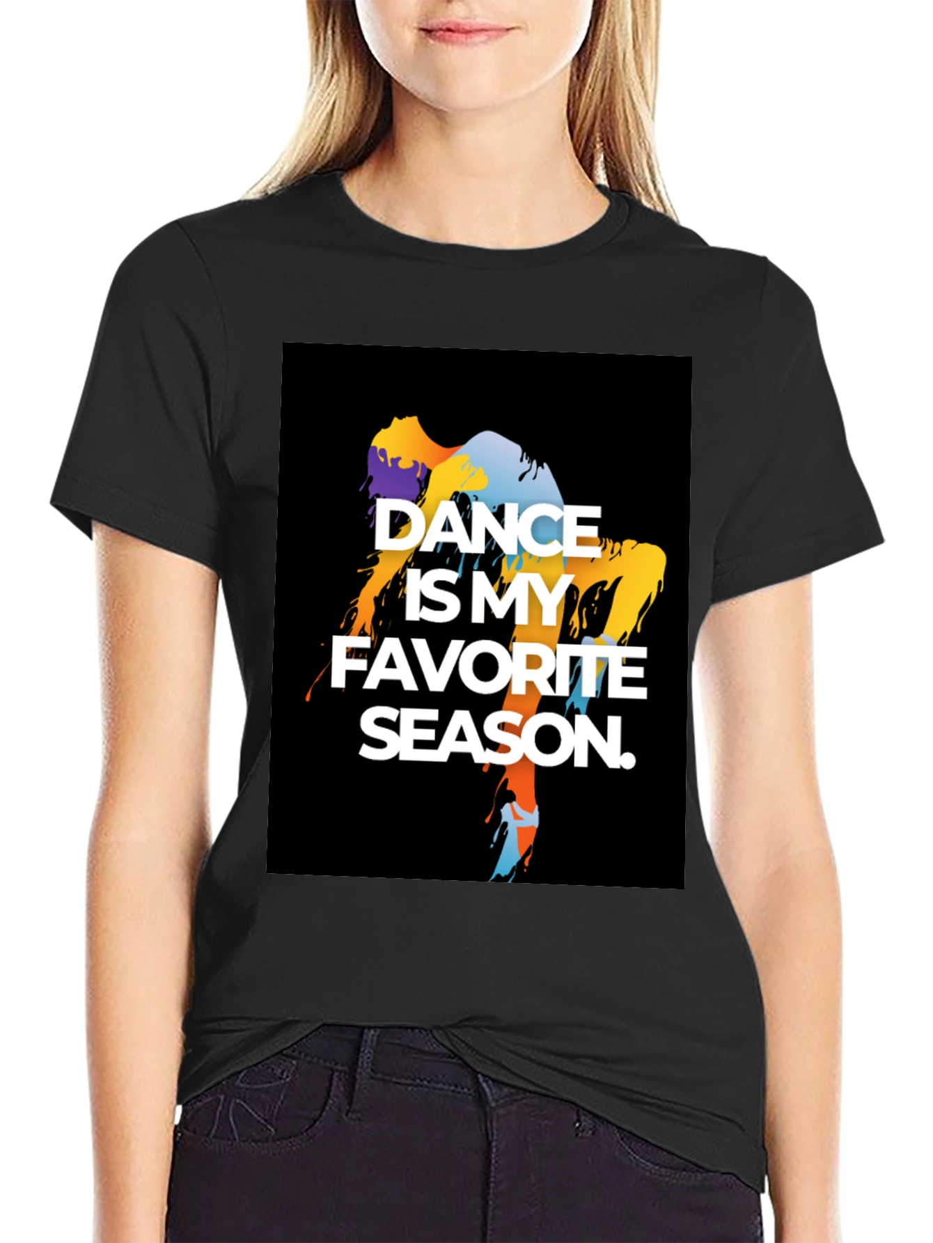 Dance is My Favorite Season Black T-Shirt