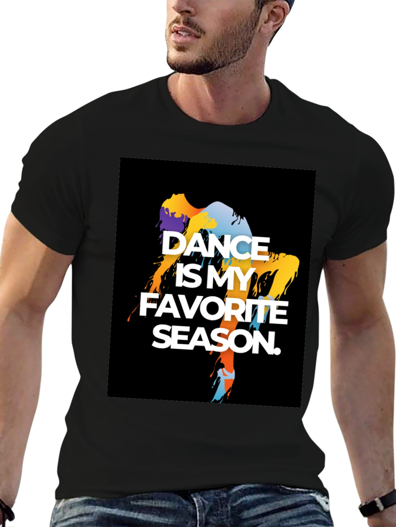 Dance is My Favorite Season Black T-Shirt
