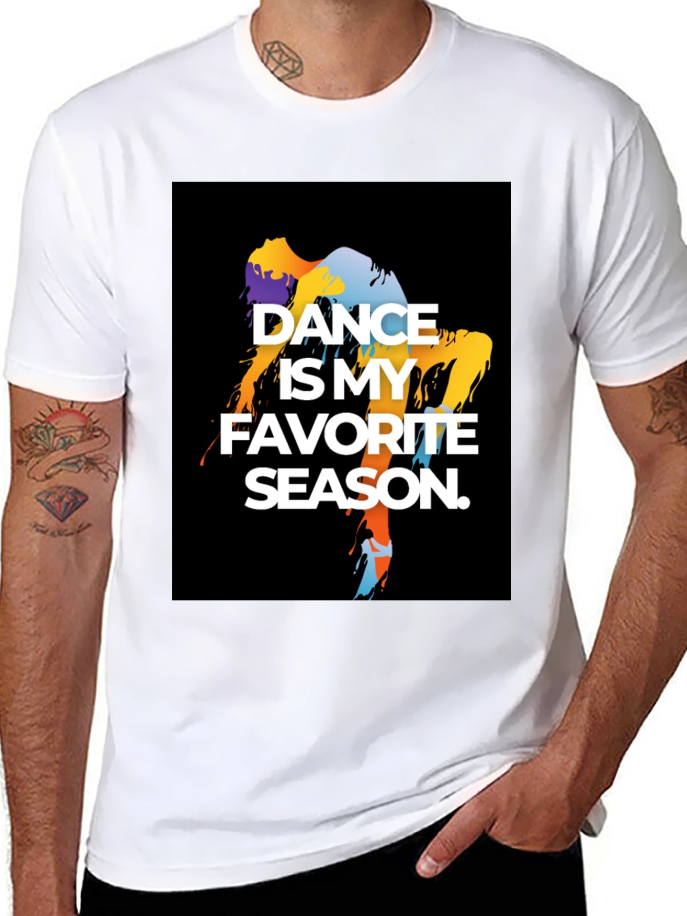 Dance is My Favorite Season Black T-Shirt