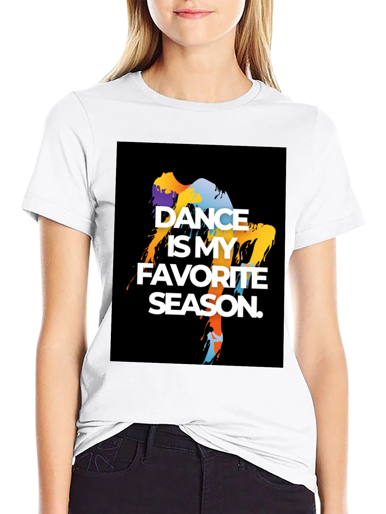 Dance is My Favorite Season Black T-Shirt