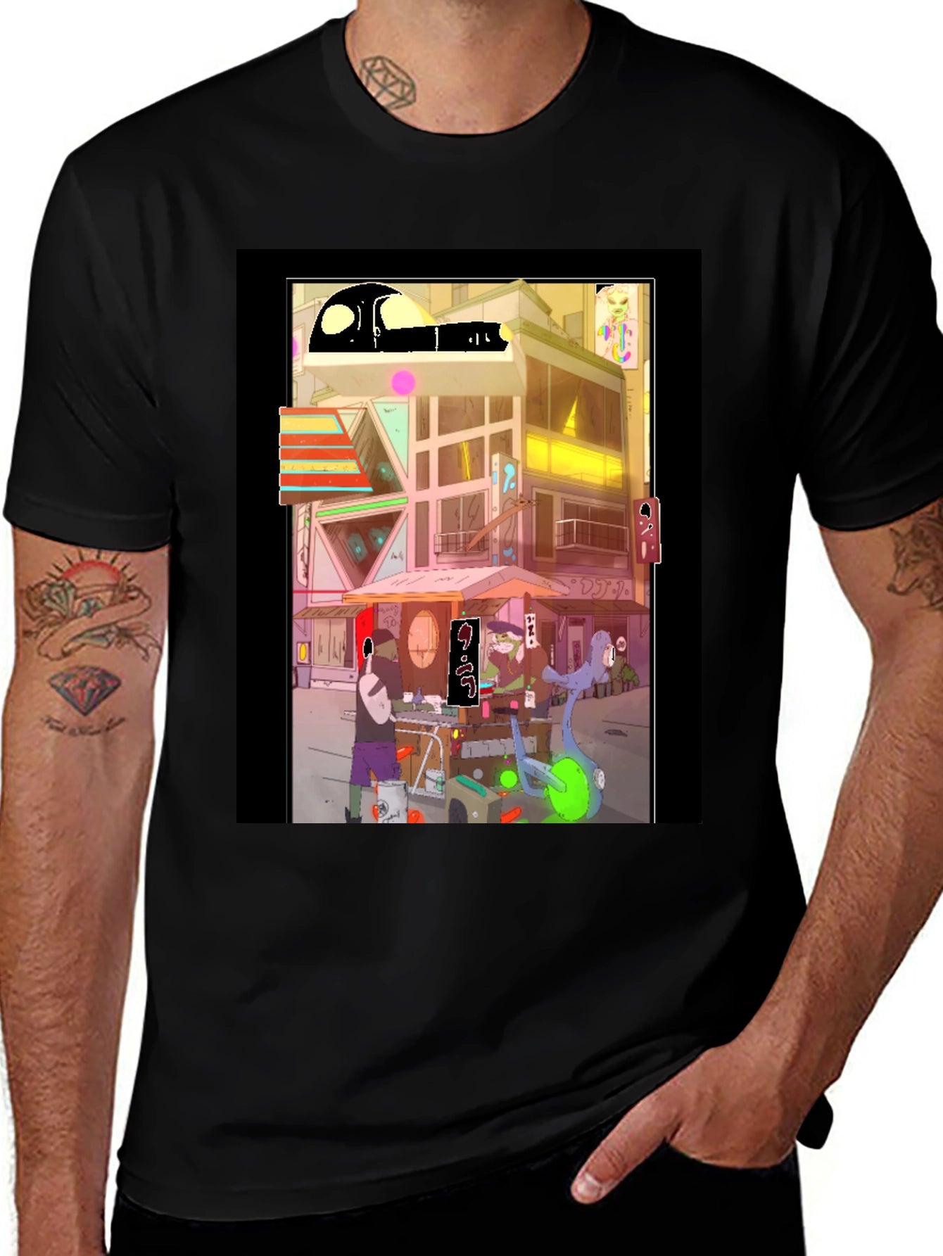 Cyberpunk Ramen Streetwear Tee