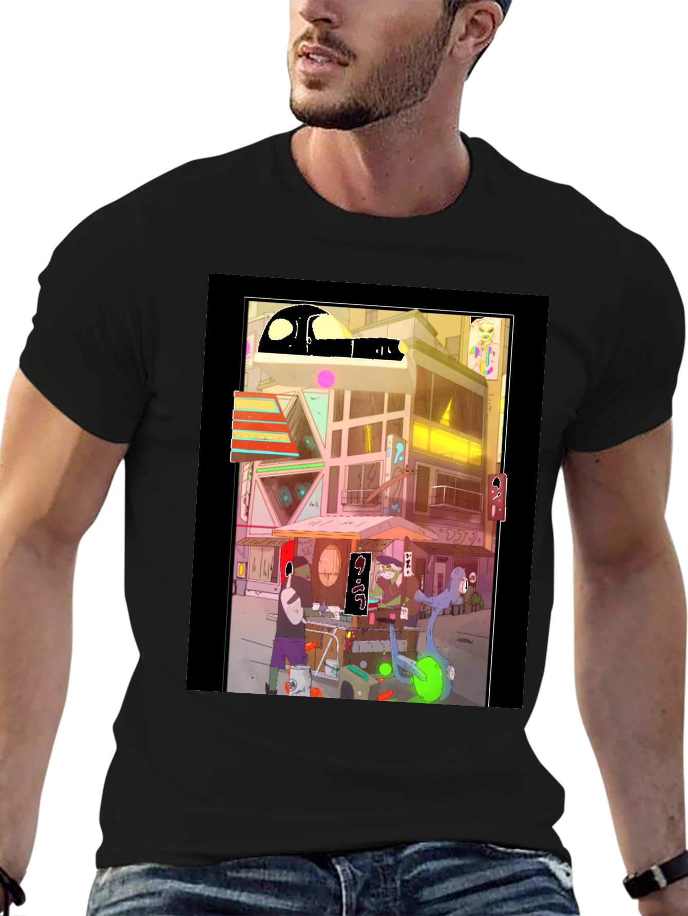 Cyberpunk Ramen Streetwear Tee