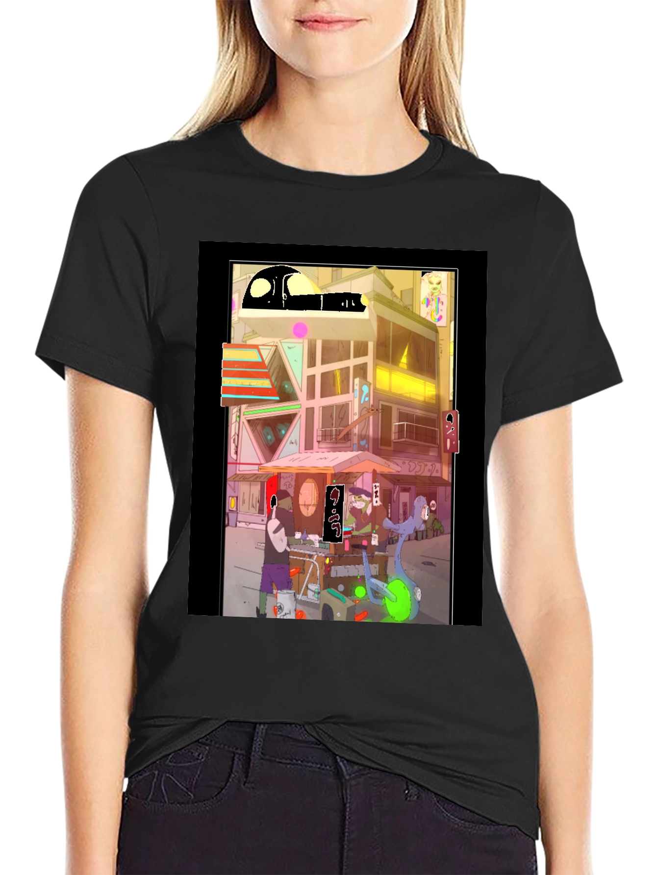 Cyberpunk Ramen Streetwear Tee