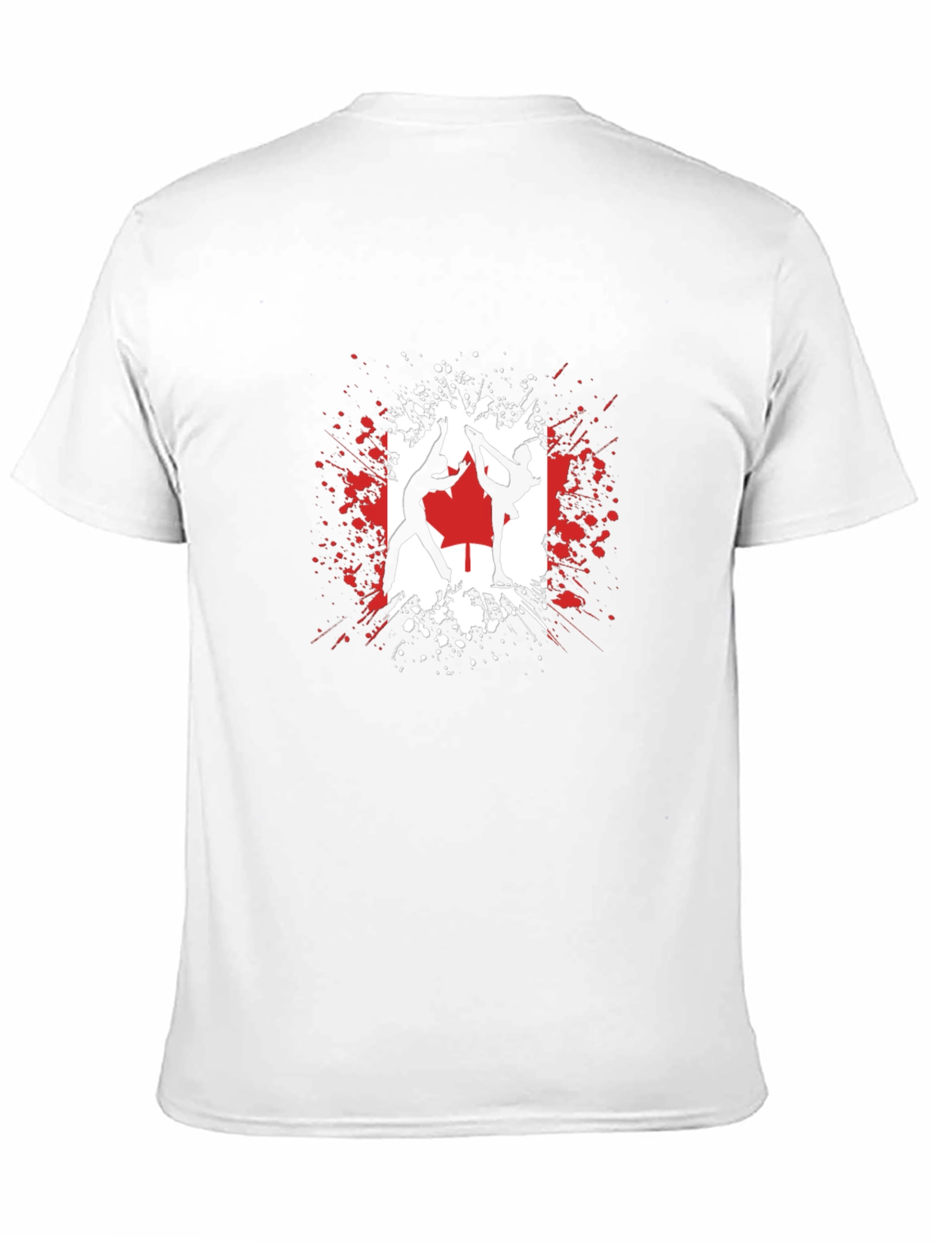 Canadian Ice Skating T-Shirt - Black Graphic Tee