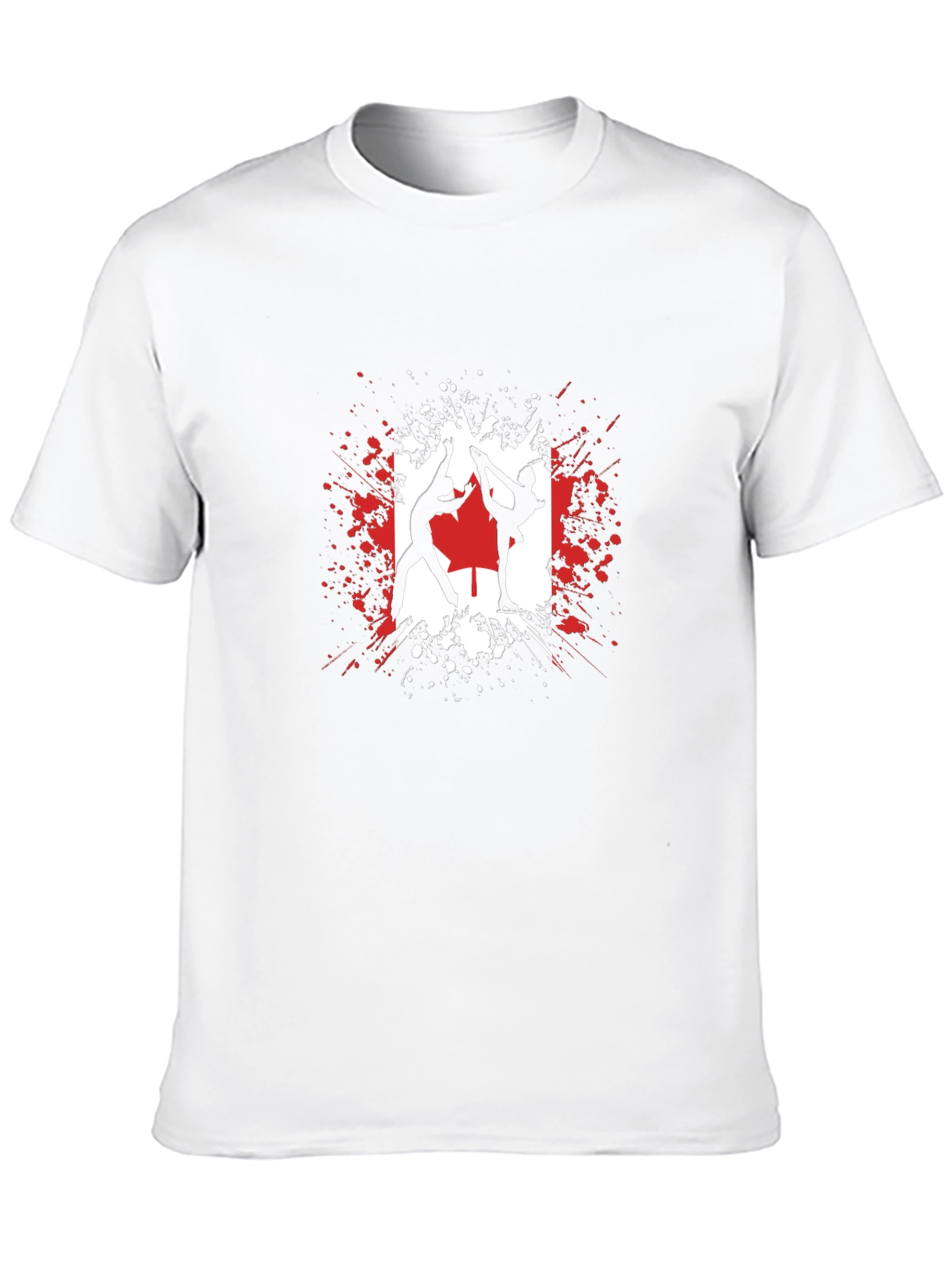 Canadian Ice Skating T-Shirt - Black Graphic Tee