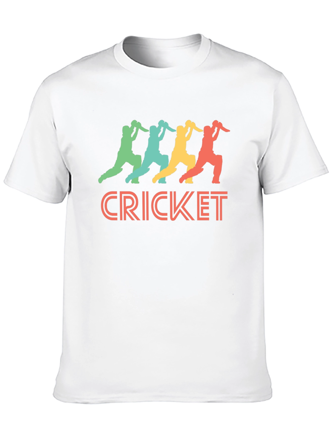 Cricket Players T-Shirt - Retro Sports Tee
