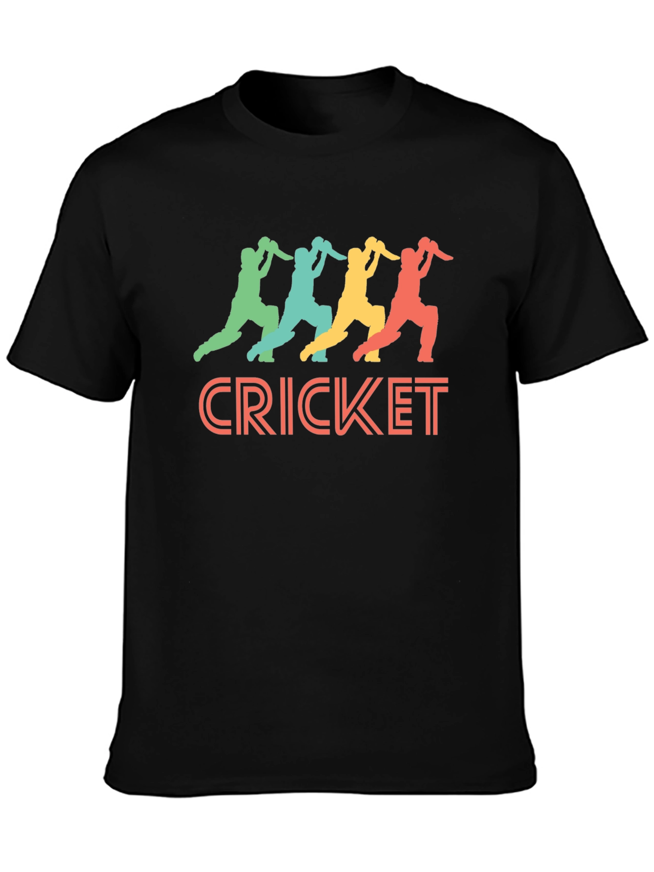 Cricket Players T-Shirt - Retro Sports Tee