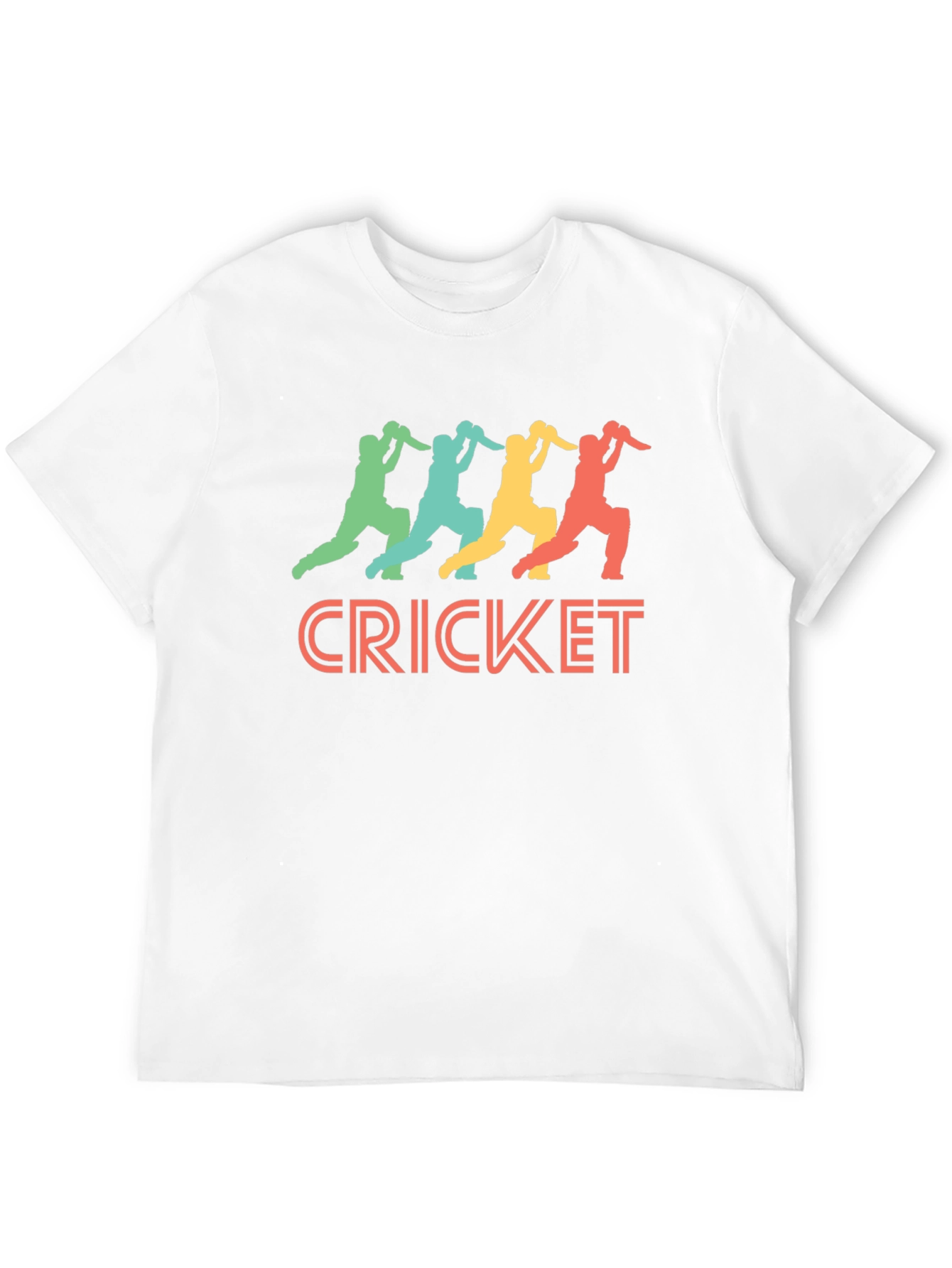 Cricket Players T-Shirt - Retro Sports Tee