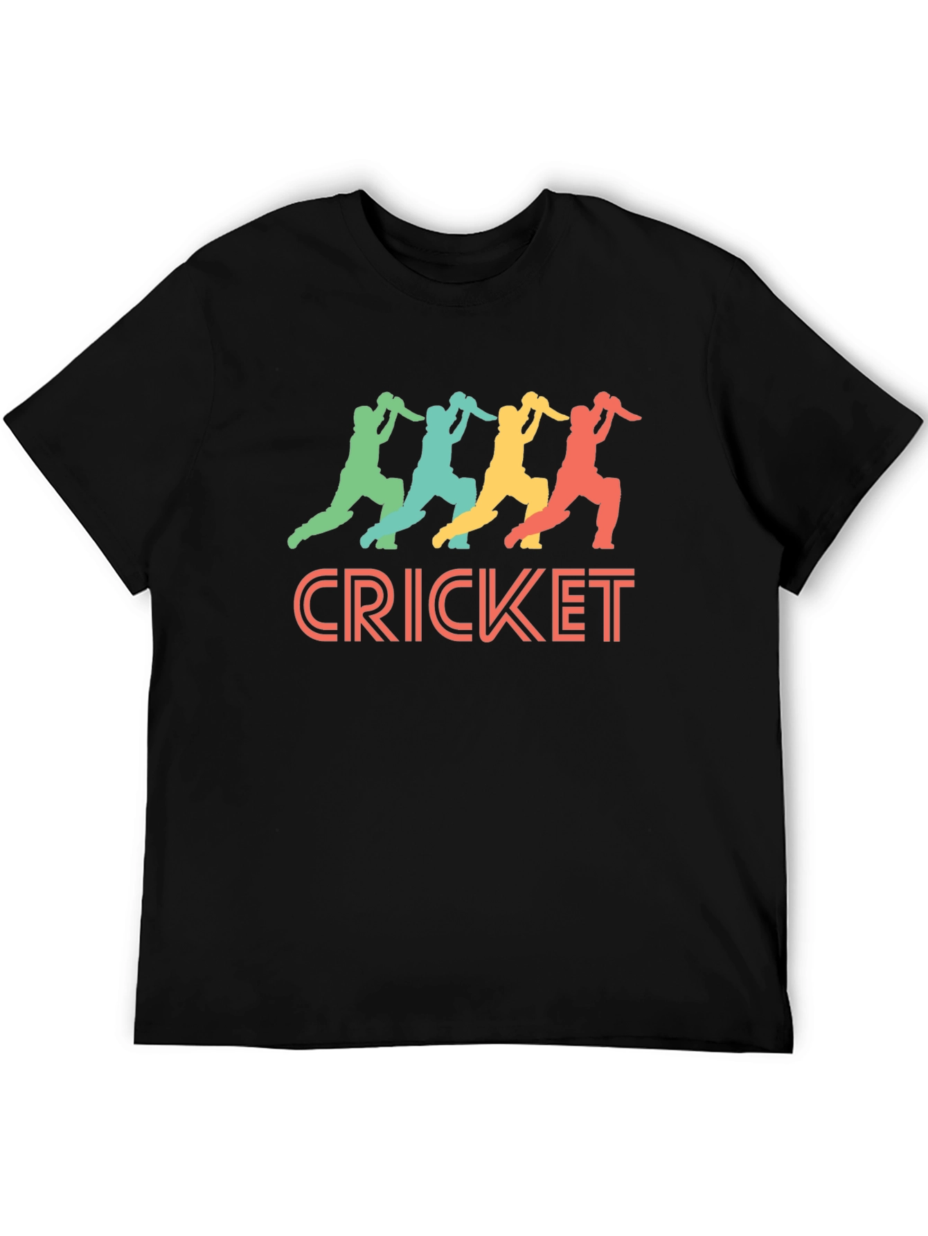 Cricket Players T-Shirt - Retro Sports Tee