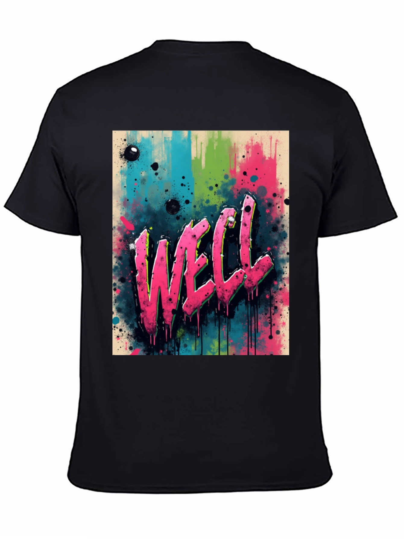 Graffiti Style Graphic Tee - WELL